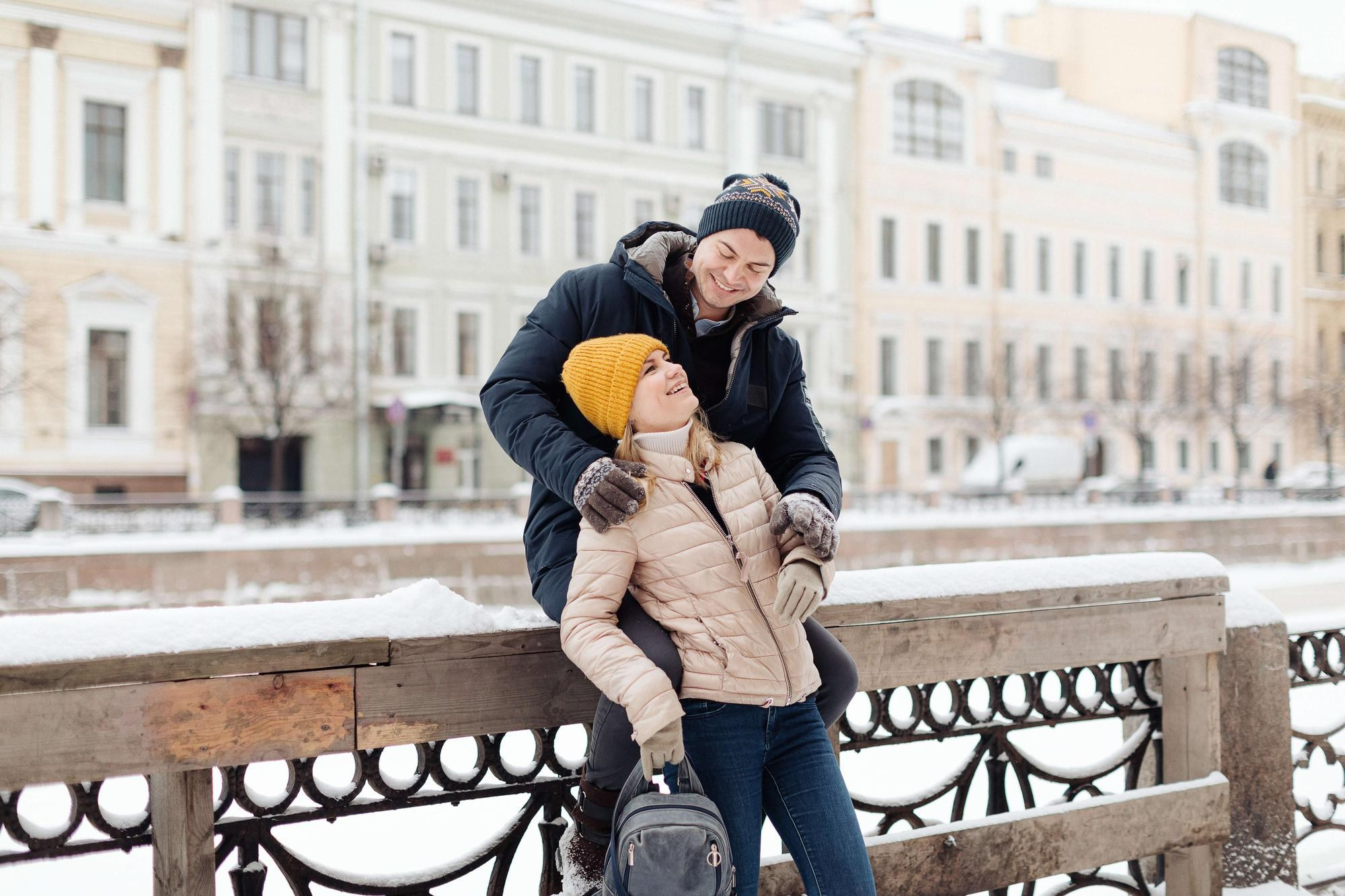 Фотосессия лав стори Андрея и Лизы в СПб