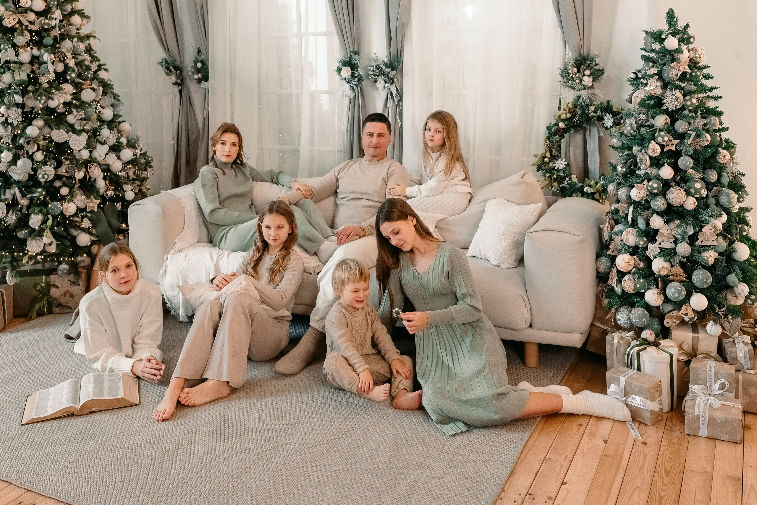 Новогодняя семейная фотосессия. Фотограф Юлия Кондратьева