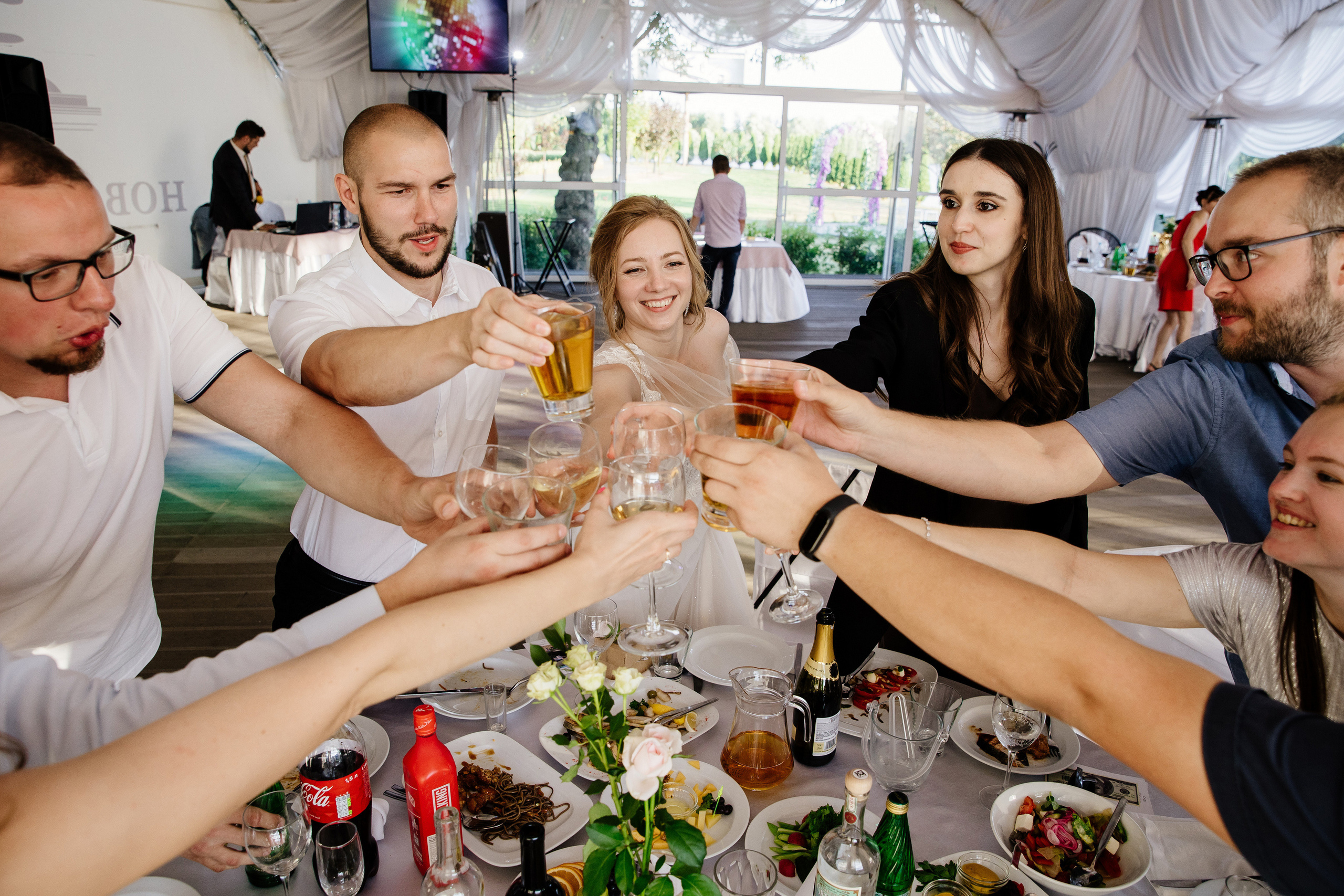Свадьба в Жуковском. Свадебная фотосессия в Быково. Свадьба в яхт-клубе Ново-Рождественно. Свадебный и семейный фотограф Екатерина Иванова