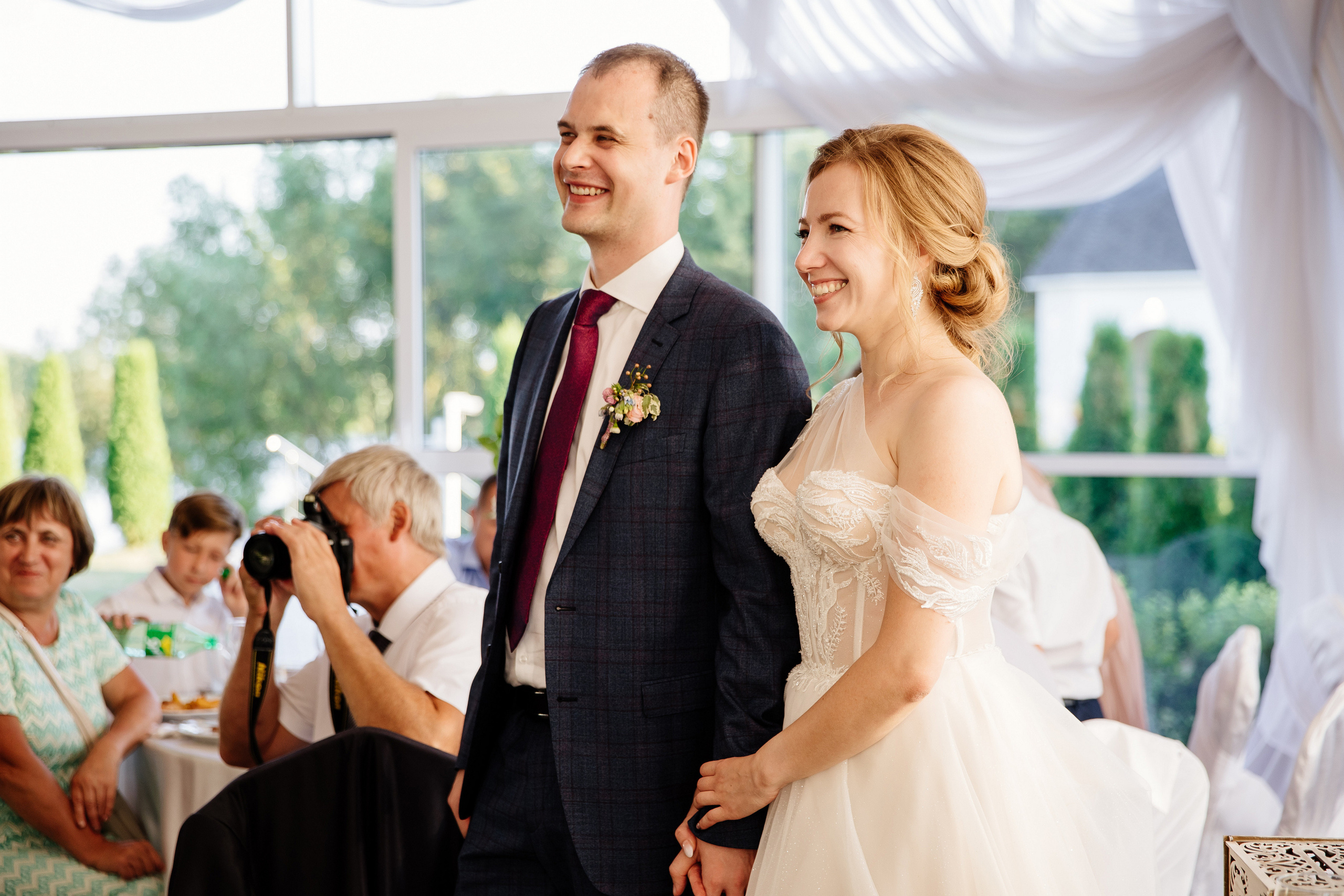Свадьба в Жуковском. Свадебная фотосессия в Быково. Свадьба в яхт-клубе Ново-Рождественно. Свадебный и семейный фотограф Екатерина Иванова