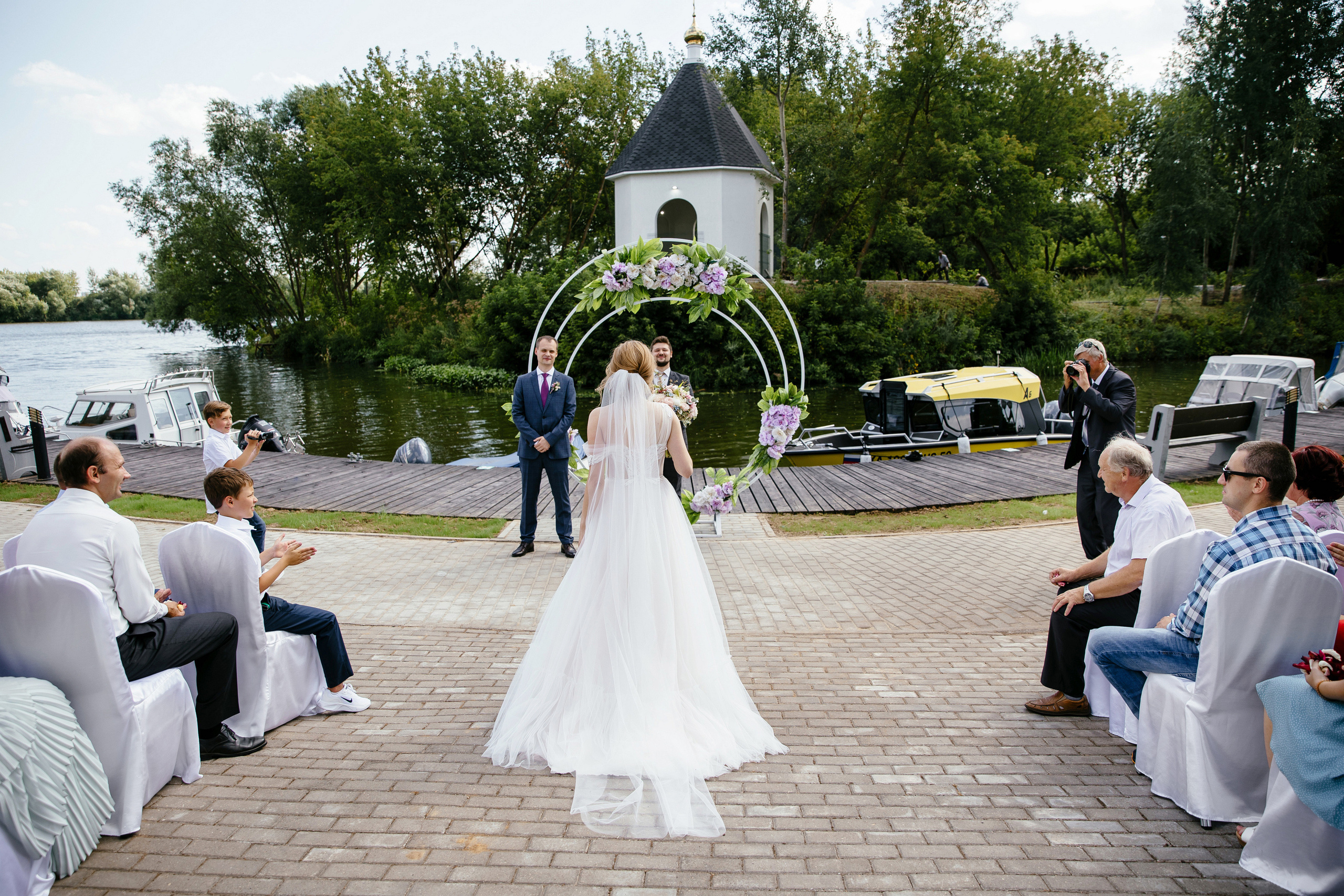 Свадьба в Жуковском. Свадебная фотосессия в Быково. Свадьба в яхт-клубе Ново-Рождественно. Свадебный и семейный фотограф Екатерина Иванова