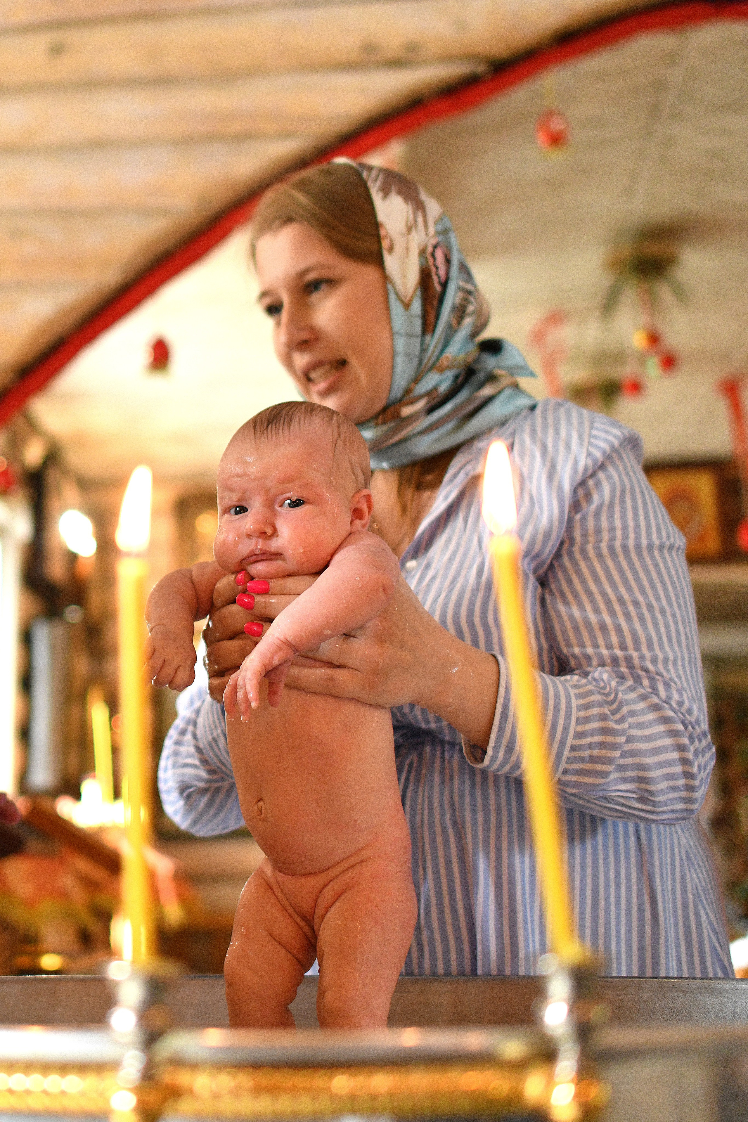 Крещение младенца Ксении. Свадебный и портретный фотограф в Москве Галина Борисова