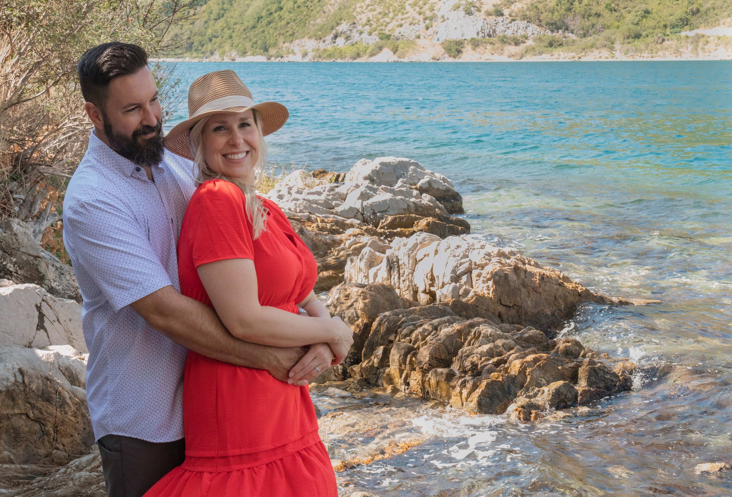 Nancy and Justin Adriatic anniversary. Portrait photographer in Tivat Montenegro Katerina Kirsanova