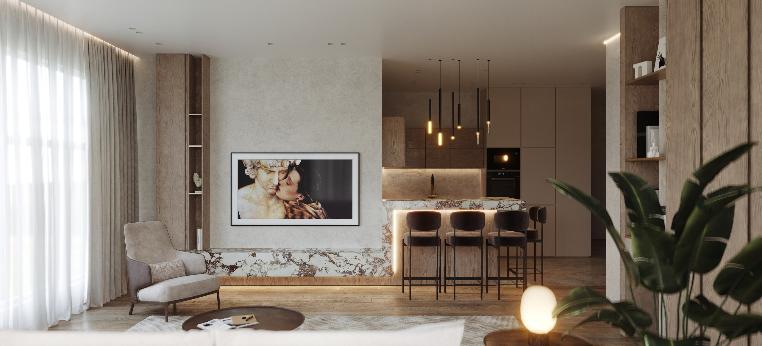 ЖК «На Петровском». 3D визуализация интерьера