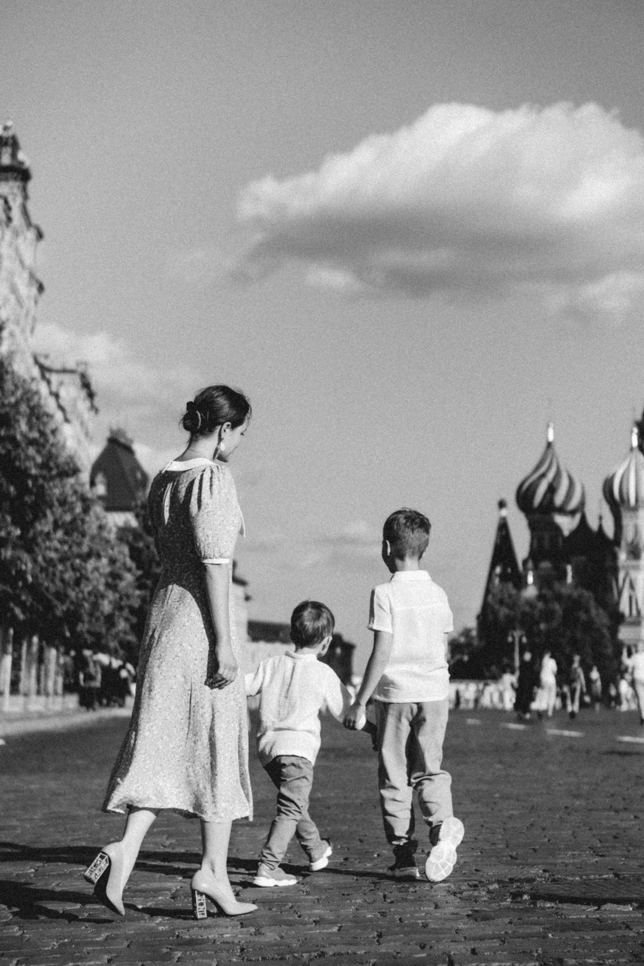 Семейная истороия. Красная площадь. Фотограф Москва Валерия Веденина