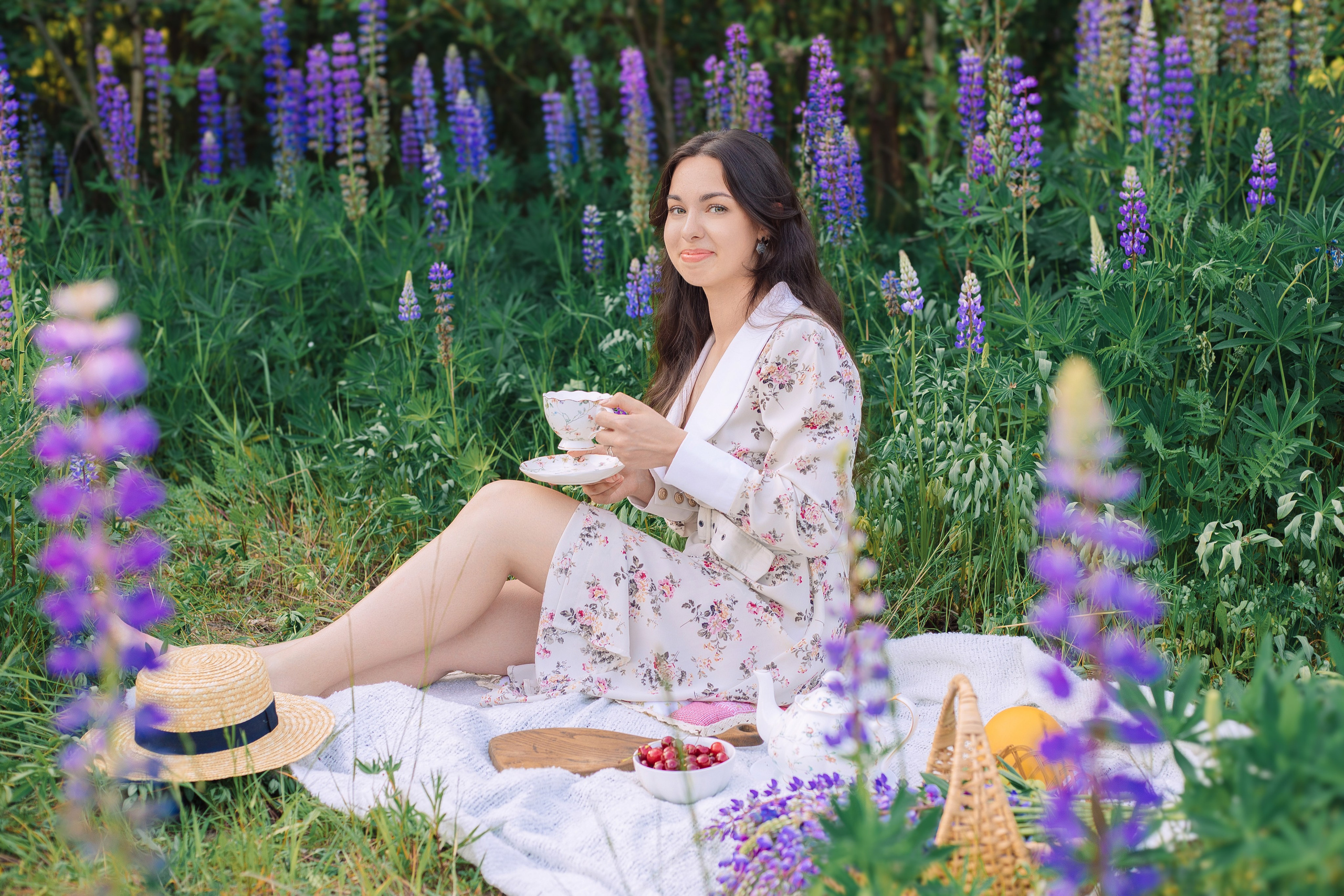 Индивидуальная фотосессия в люпинах. Фотограф в Санкт-Петербурге, Анна Скворцова