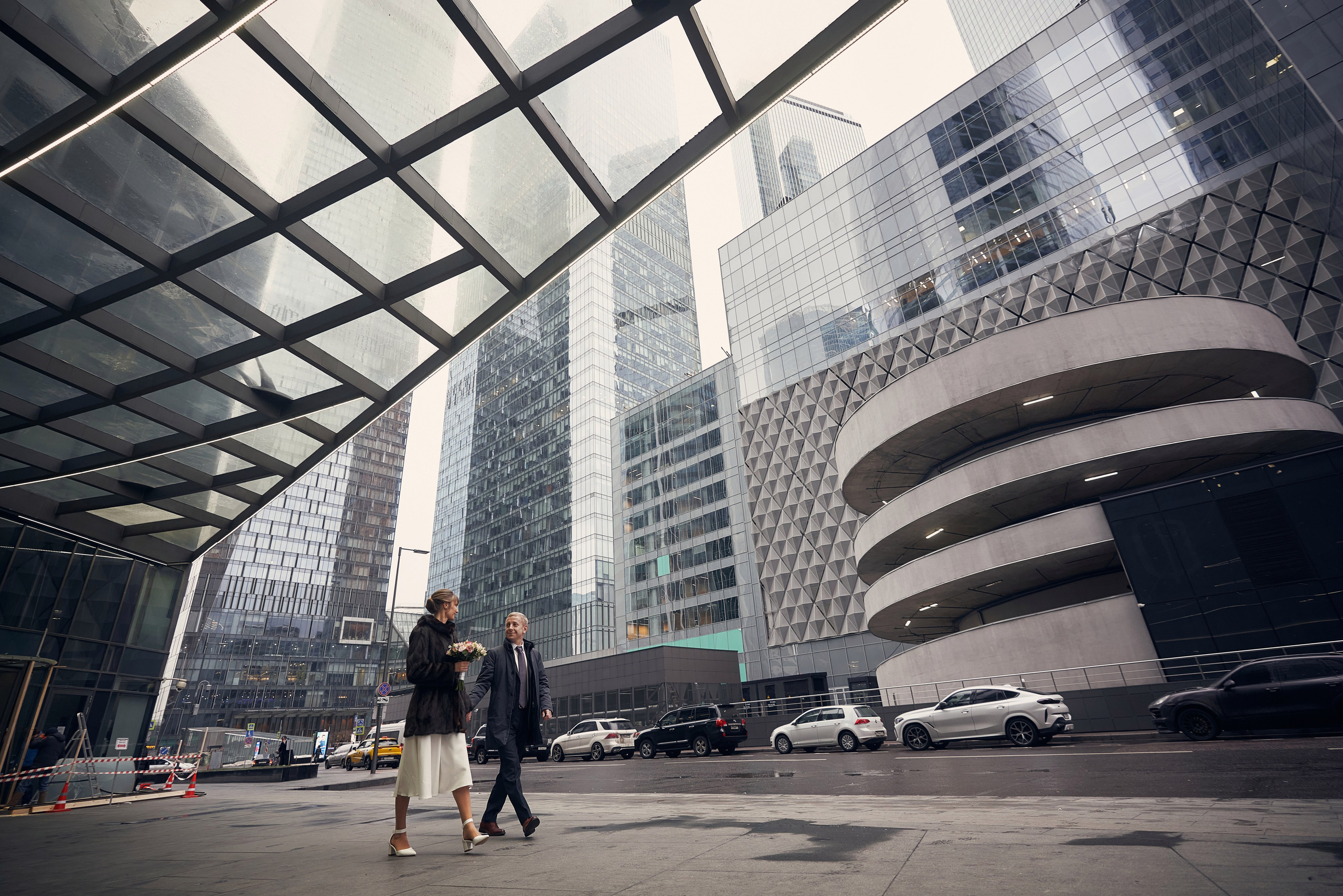 Свадебная Фотосессия в Москва-Сити, ресторан Birds