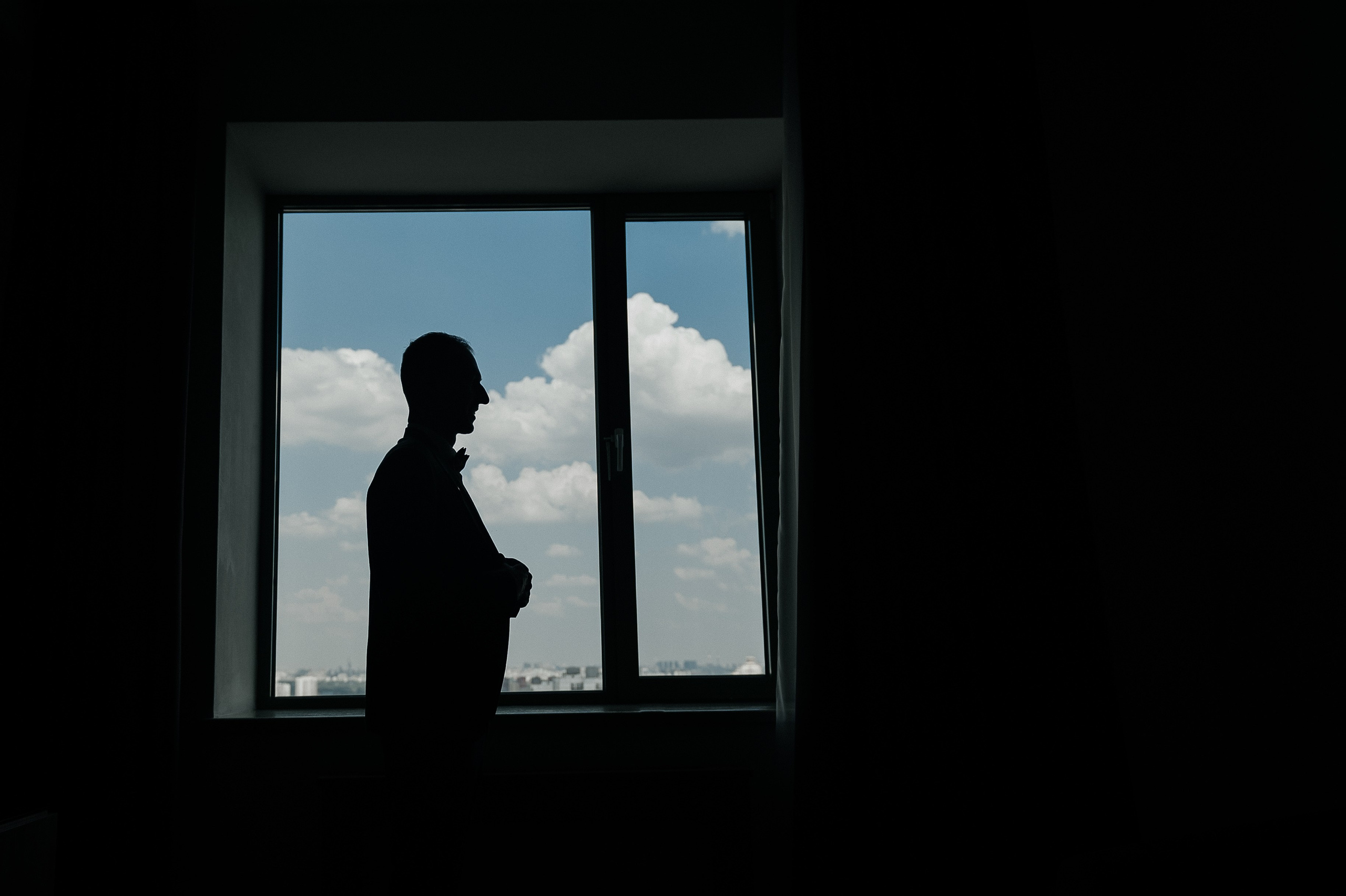 Свадебные сборы и фотосессия в отеле Милан. Свадебный фотограф Москва — Сергей и Татьяна