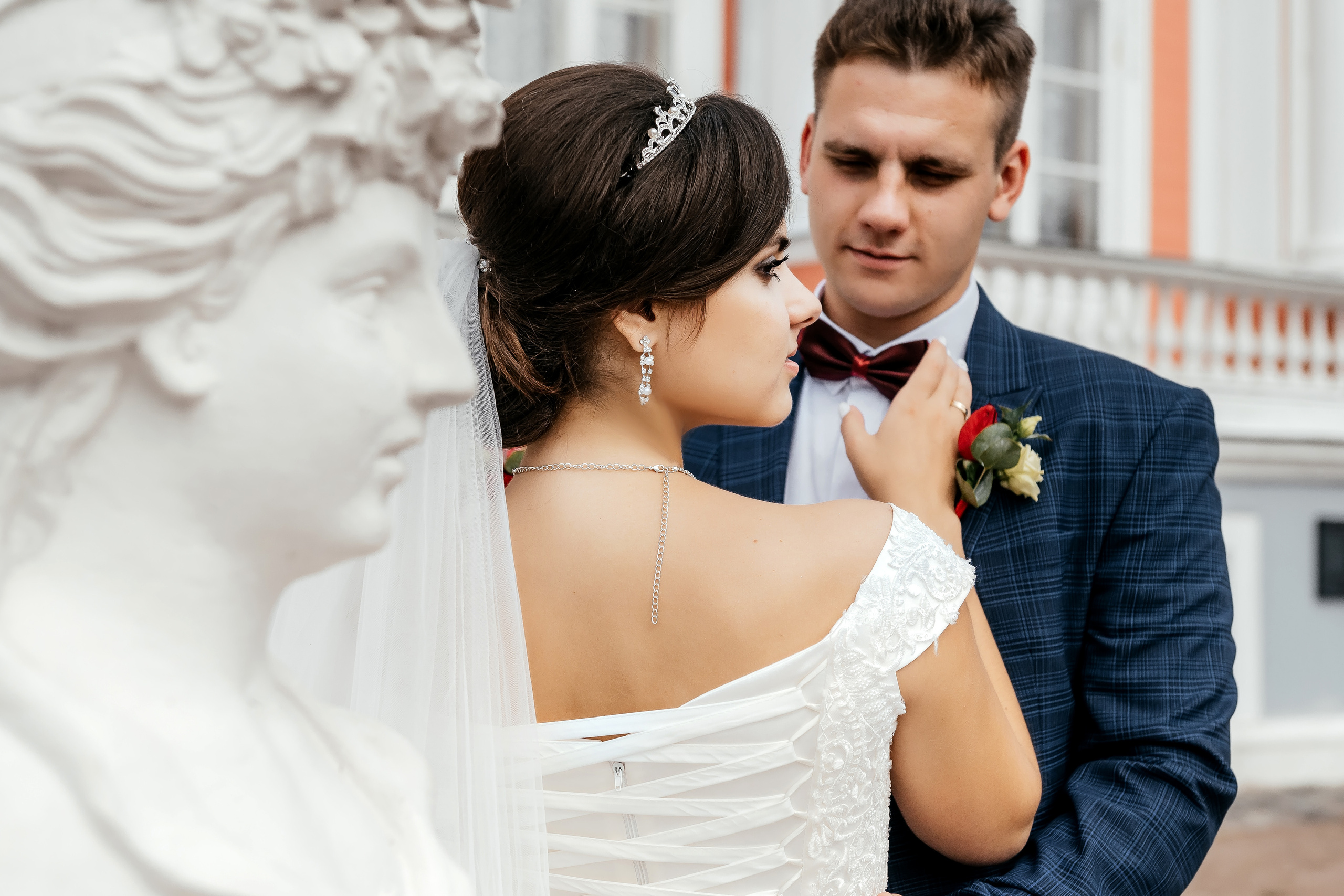 Свадебная фотопрогулка в Усадьбе Кусково. Свадебный и семейный фотограф Виктория Носачёва. Щелково, Москва и МО