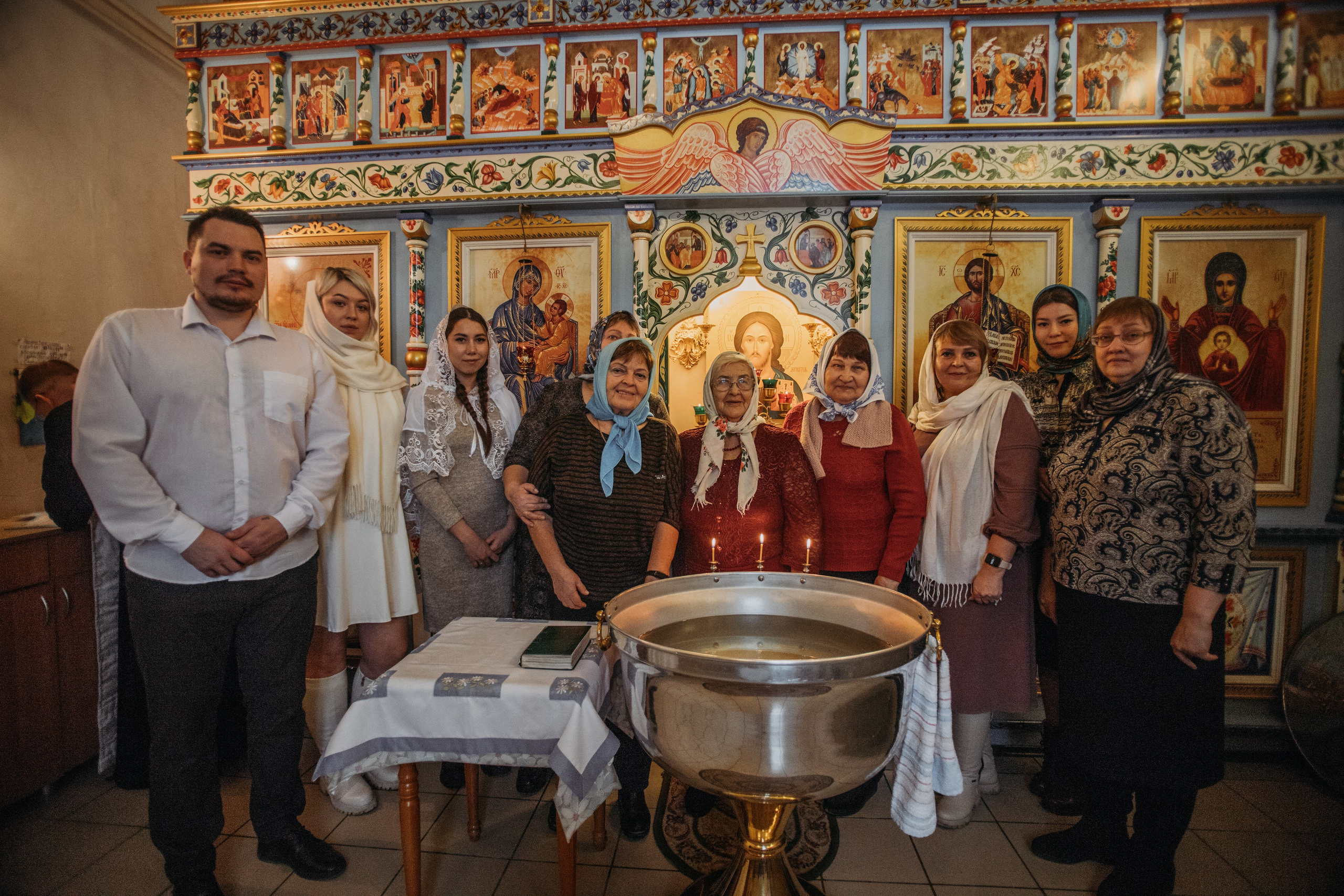 Крещение Аглаи. Венера Гайн. Репортажный фотограф  Тюмень. Обучение фотографии с 0