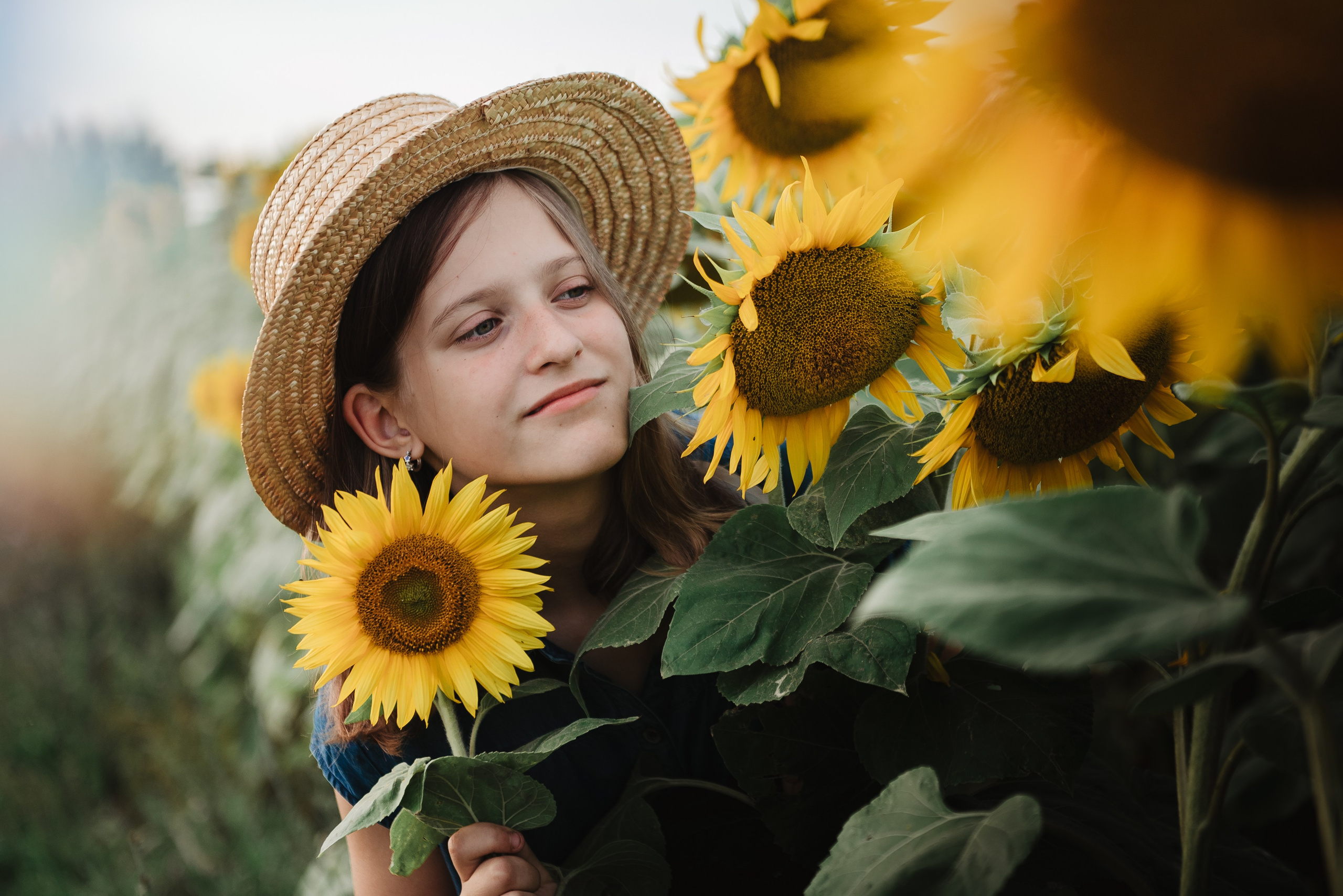 Прогулка в подсолнухах. Семейный Фотограф в Москве Ирина Хохлова