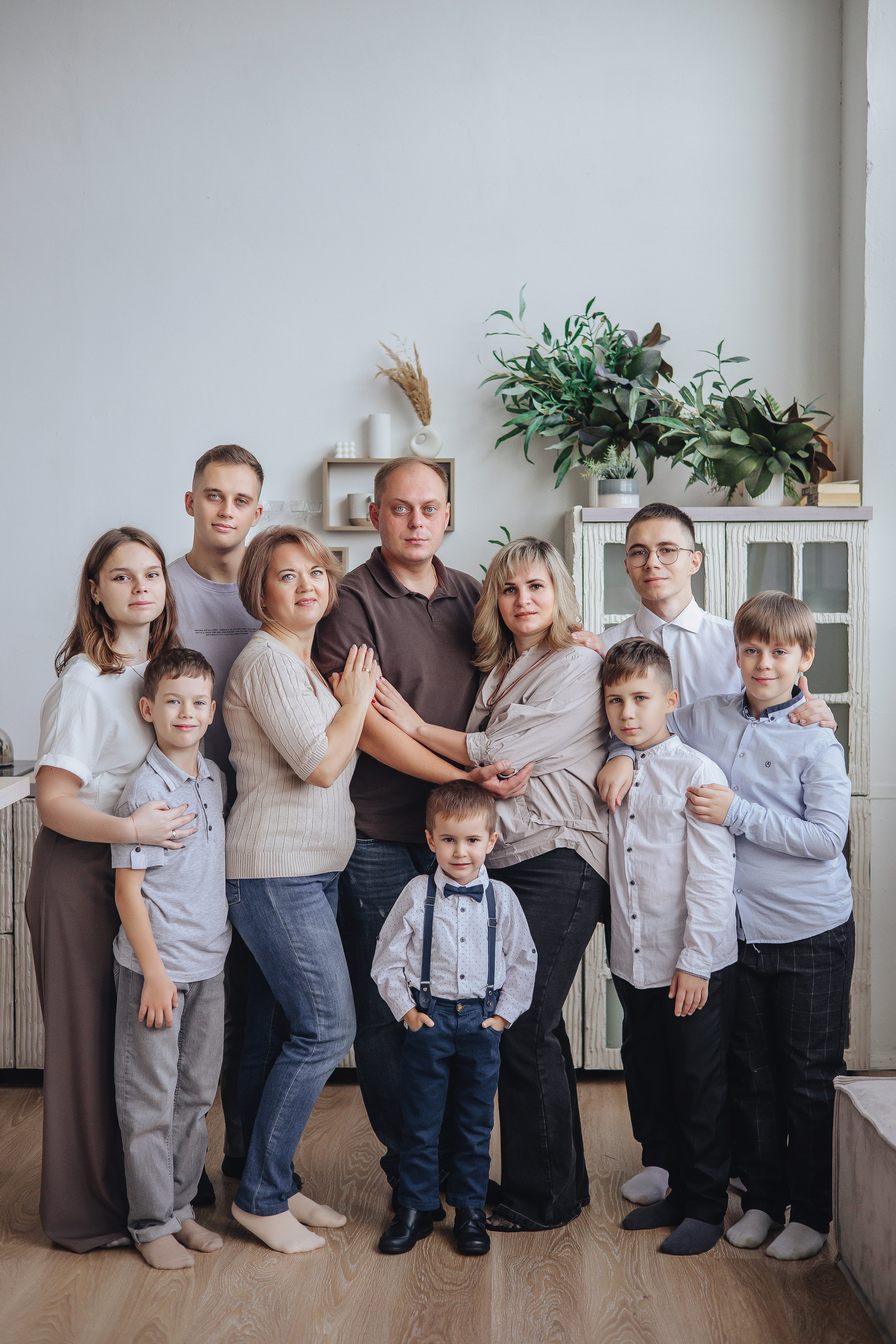 Большая семья. Студия. Свадебный и семейный фотограф Пушкин Царское Село СПБ Питер Санкт-Петербург и Рязань Ольга Козлова