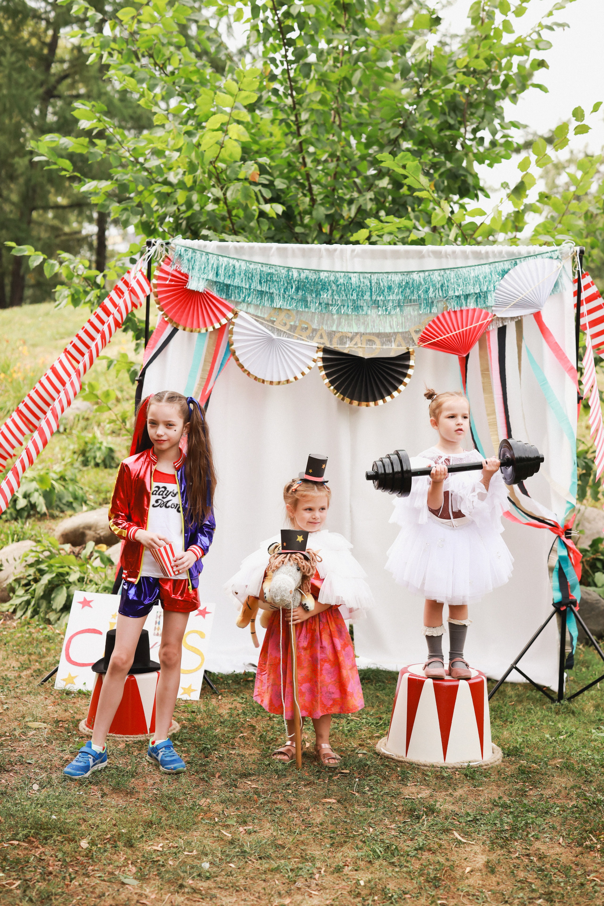 Праздник в стиле старинный цирк. Детский и семейный фотограф Москва Виктория Самоховец