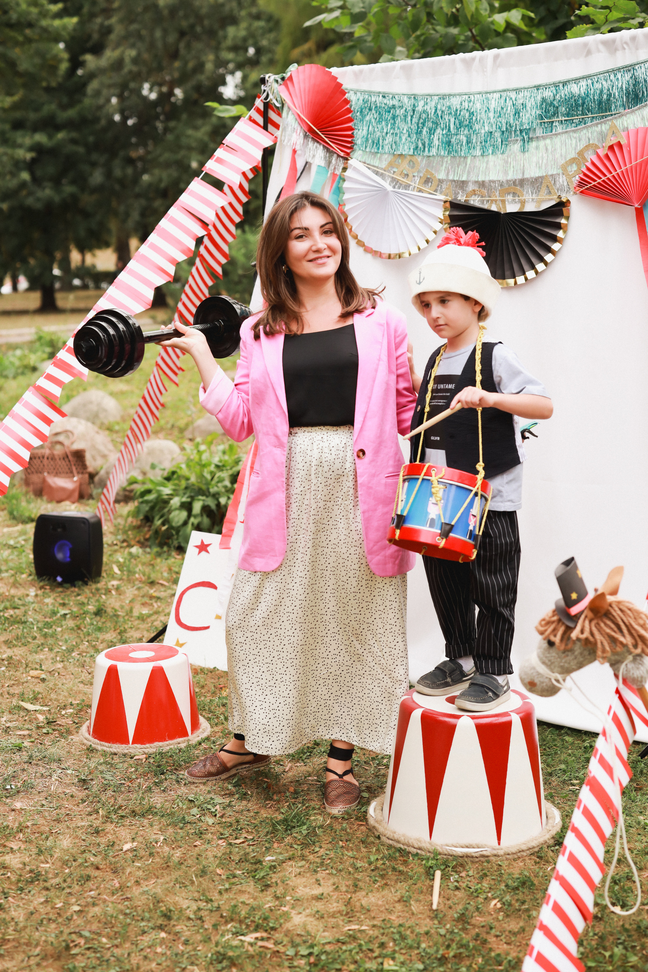 Праздник в стиле старинный цирк. Детский и семейный фотограф Москва Виктория Самоховец