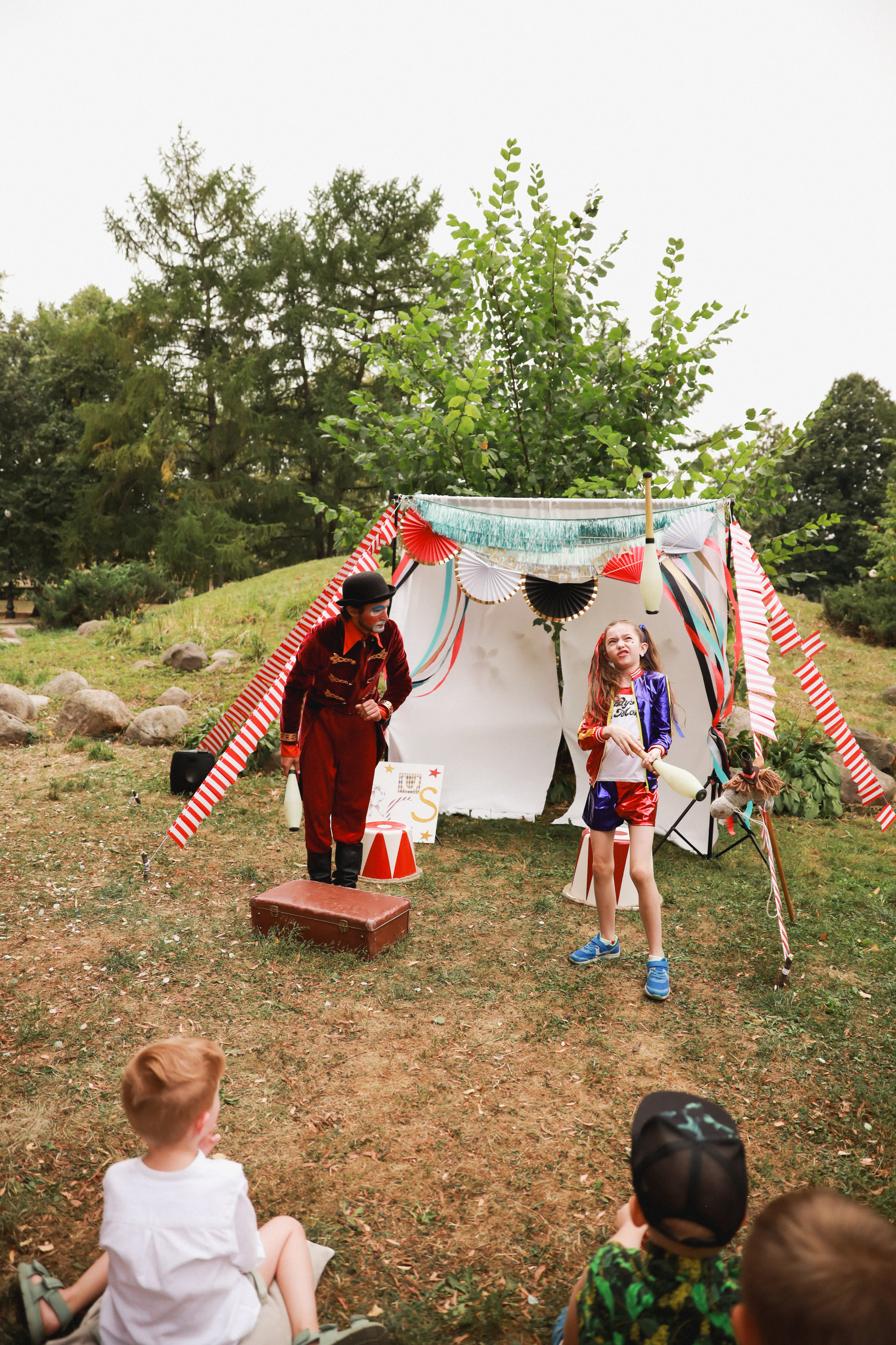 Праздник в стиле старинный цирк. Детский и семейный фотограф Москва Виктория Самоховец