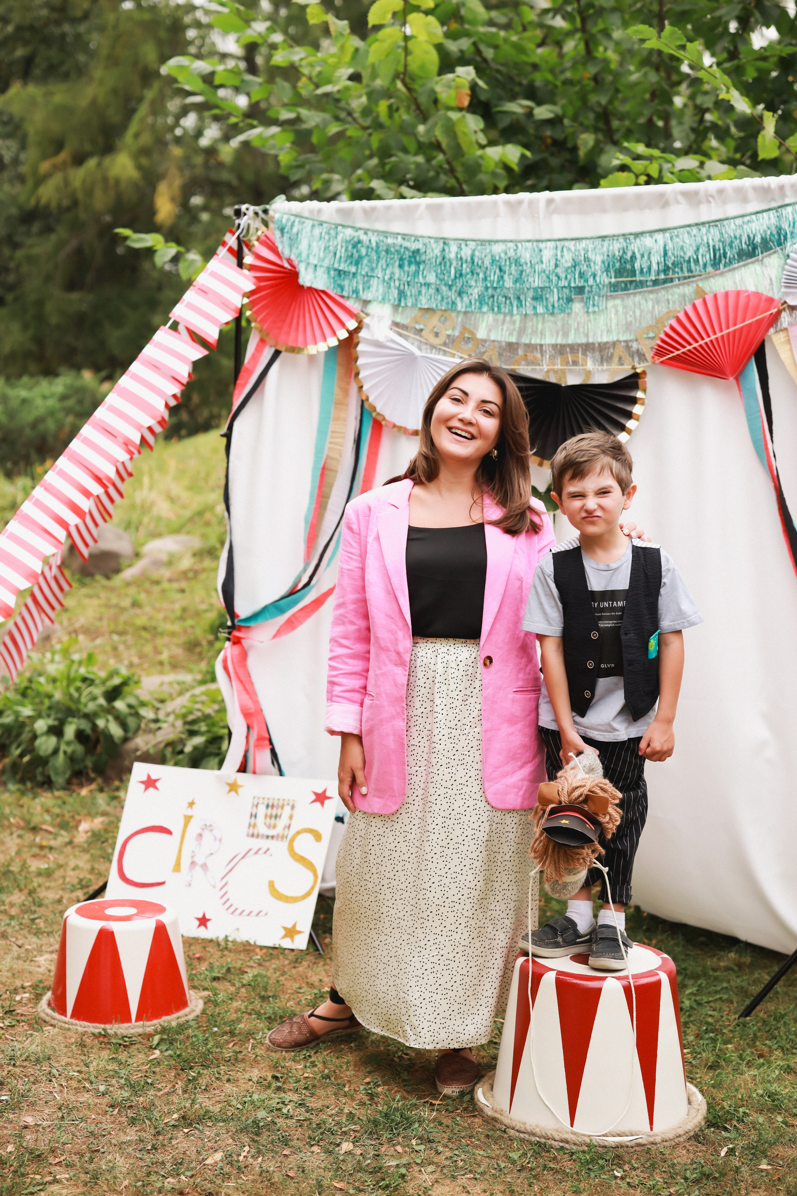 Праздник в стиле старинный цирк. Детский и семейный фотограф Москва Виктория Самоховец