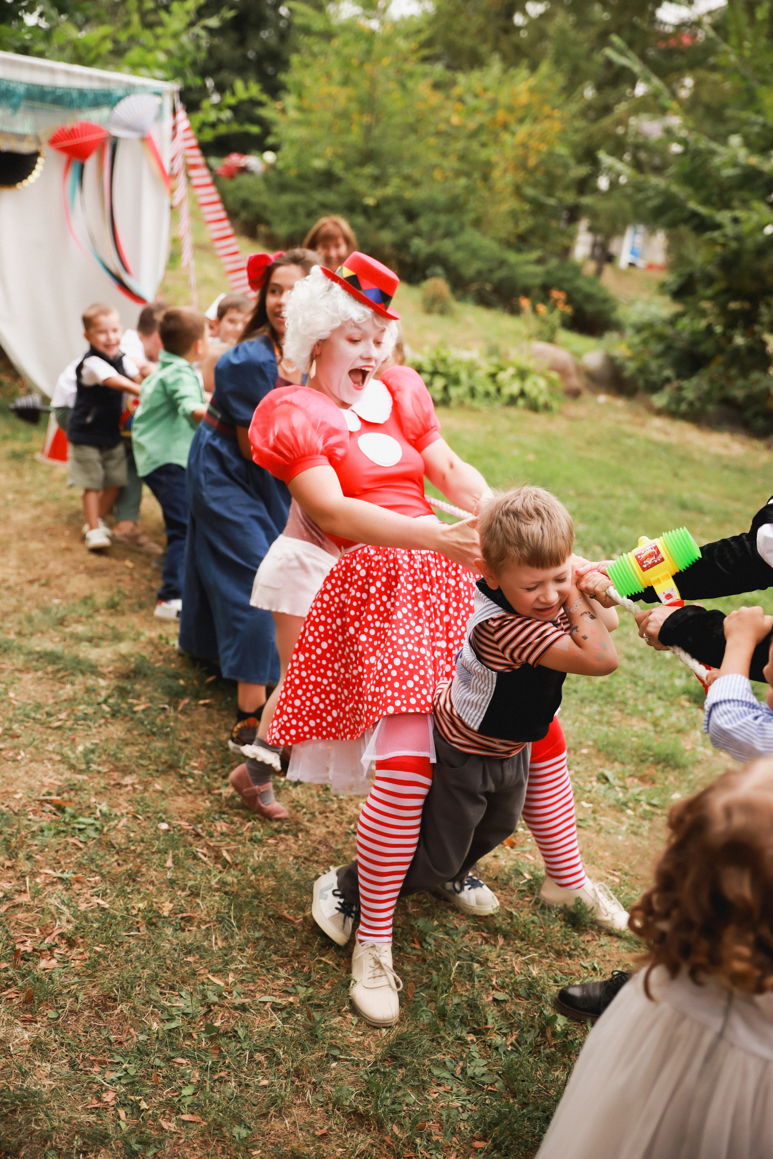 Праздник в стиле старинный цирк. Детский и семейный фотограф Москва Виктория Самоховец