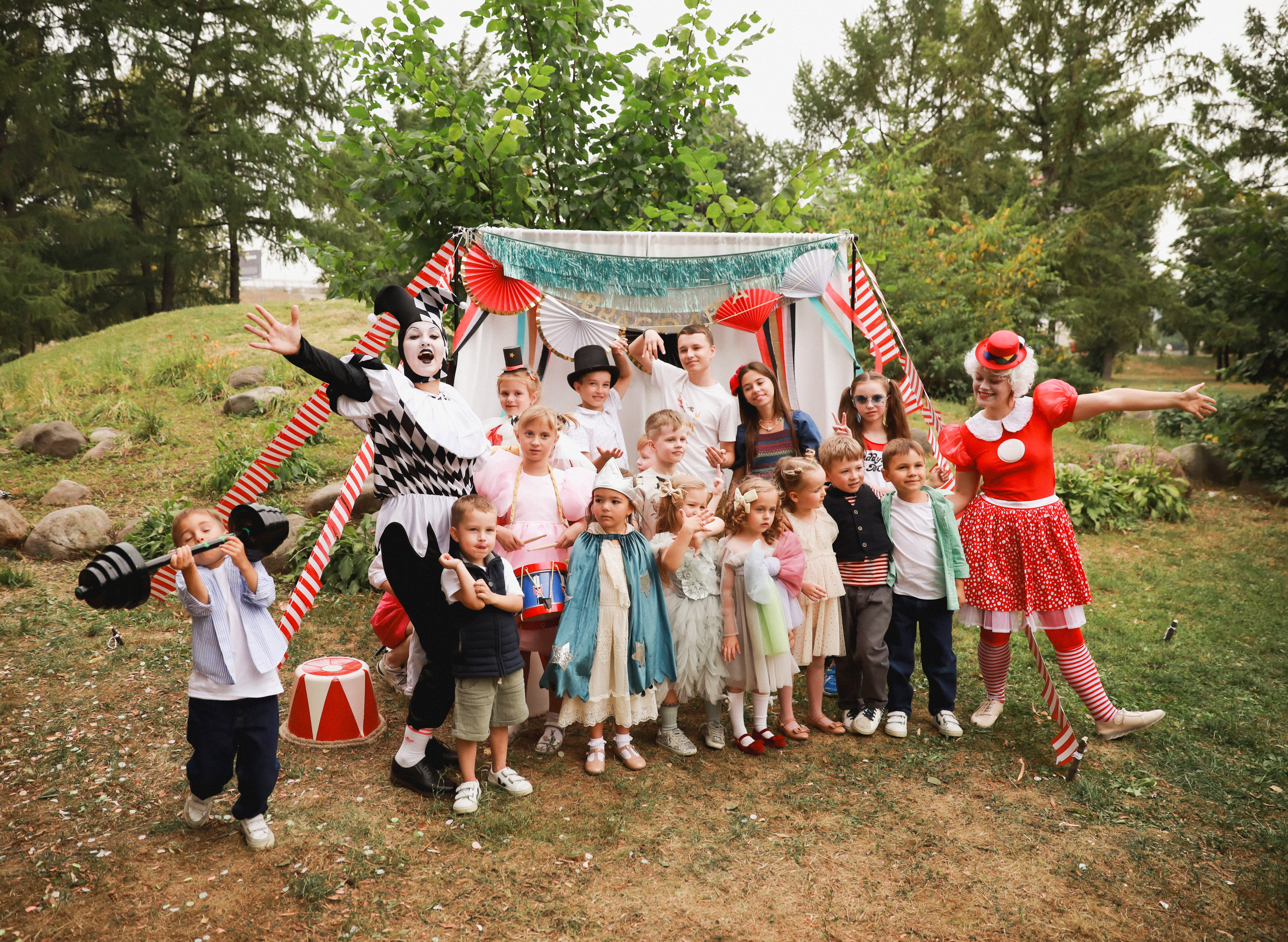 Праздник в стиле старинный цирк. Детский и семейный фотограф Москва Виктория Самоховец