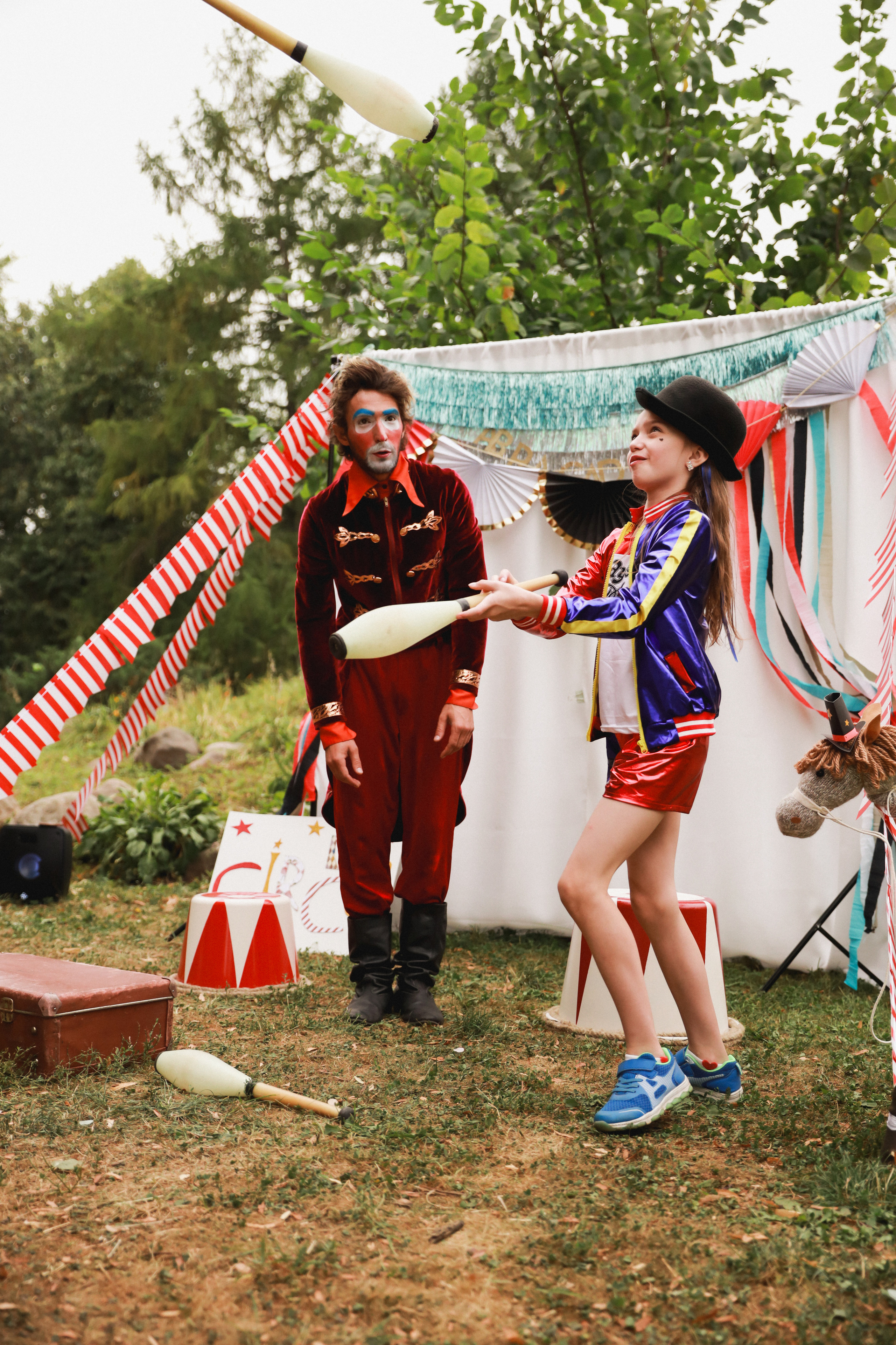 Праздник в стиле старинный цирк. Детский и семейный фотограф Москва Виктория Самоховец