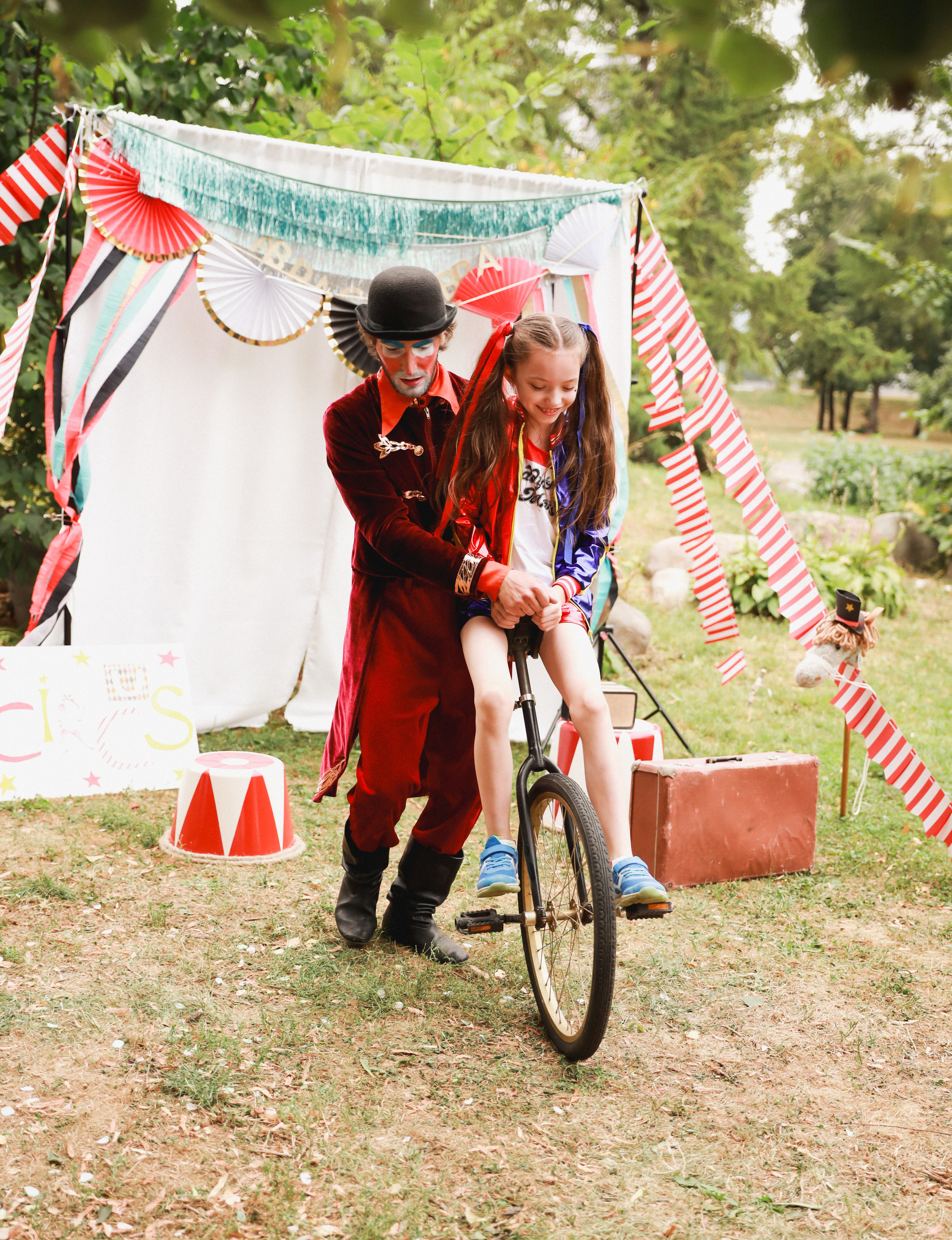 Праздник в стиле старинный цирк. Детский и семейный фотограф Москва Виктория Самоховец