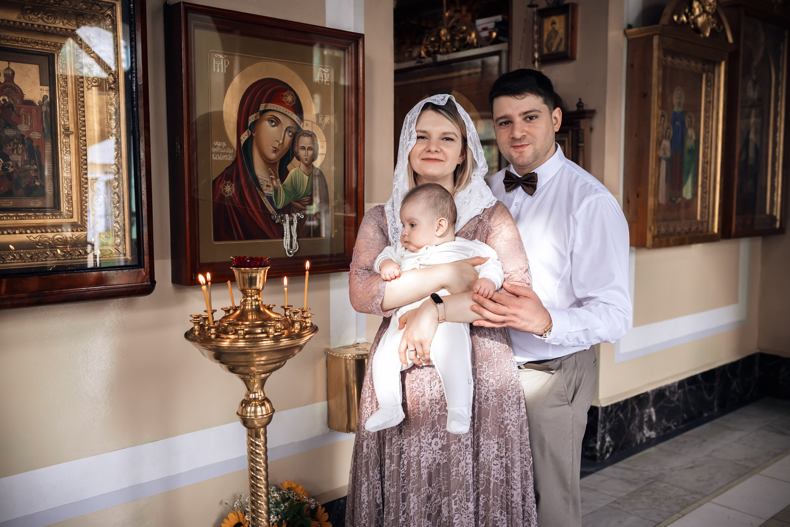Крещение в Храме Влахернской иконы Божией Матери в Кузьминках. Профессиональный фотограф в Москве и Мо Мария Шантарёва