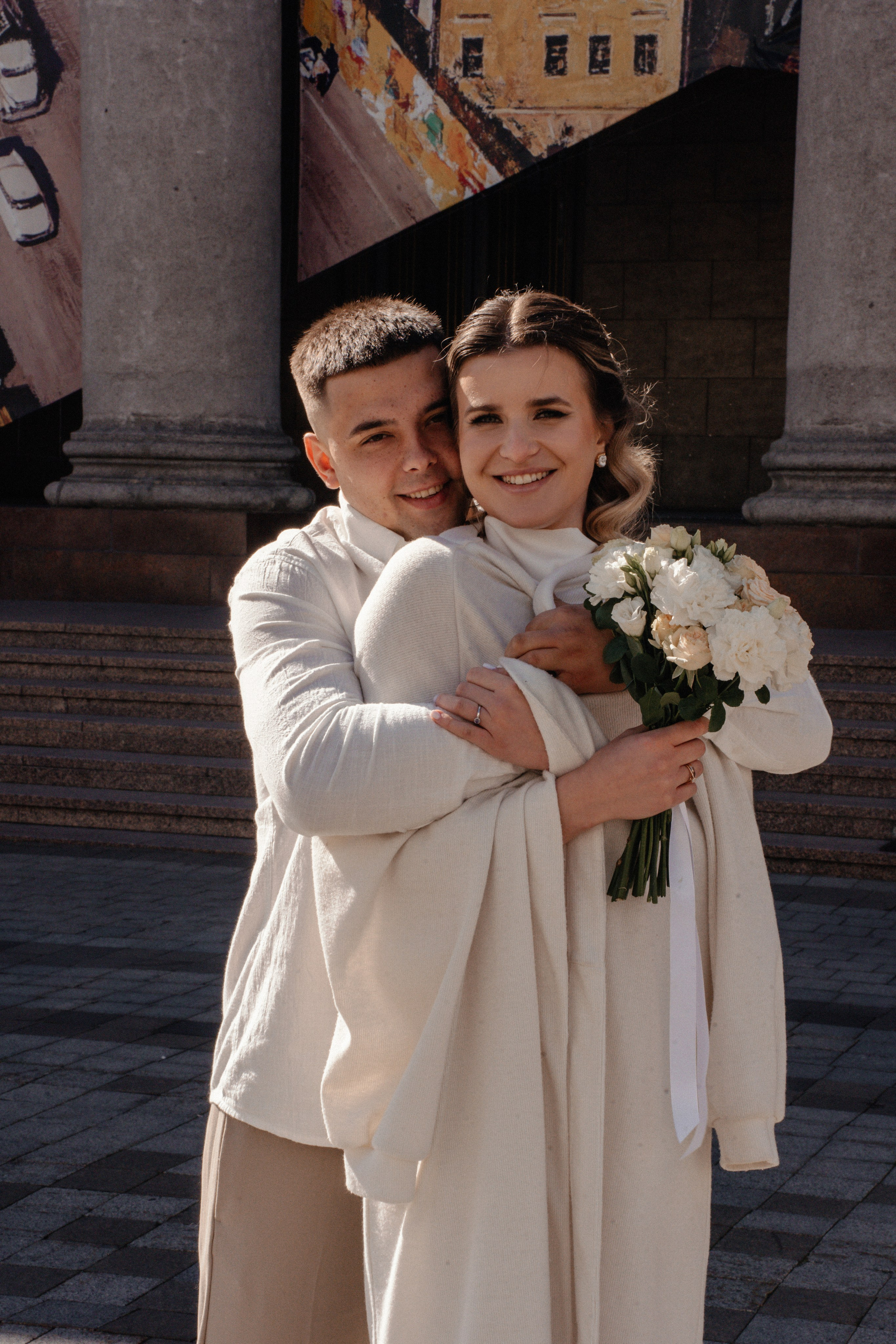 Любовь в одном знаменитом подъезде Минска. Ваш семейный фотограф в Минске — Вика Трегубова
