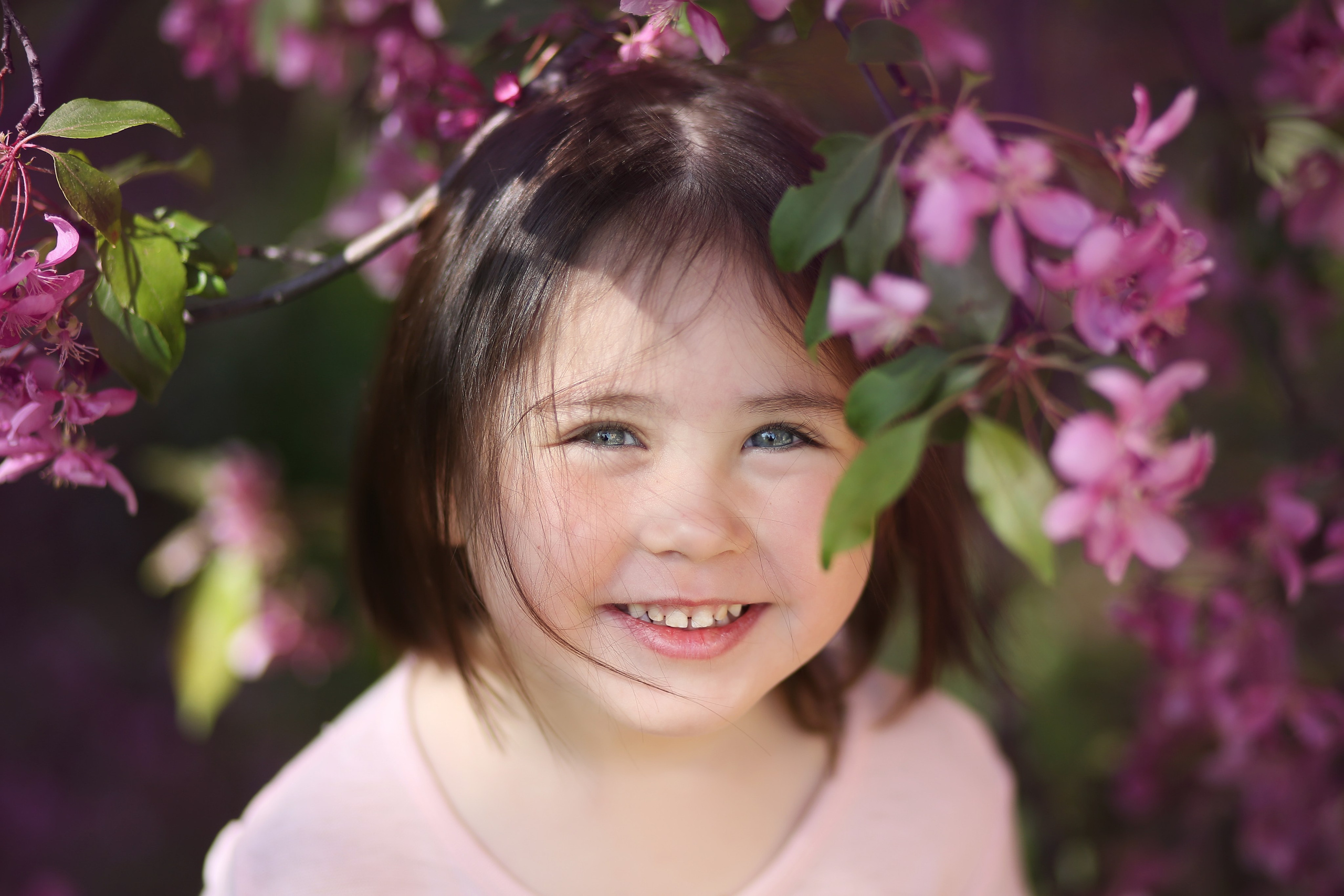 Фотопрогулка-яблони розовые. Семейный и детский фотограф в Москве и МО — Александра