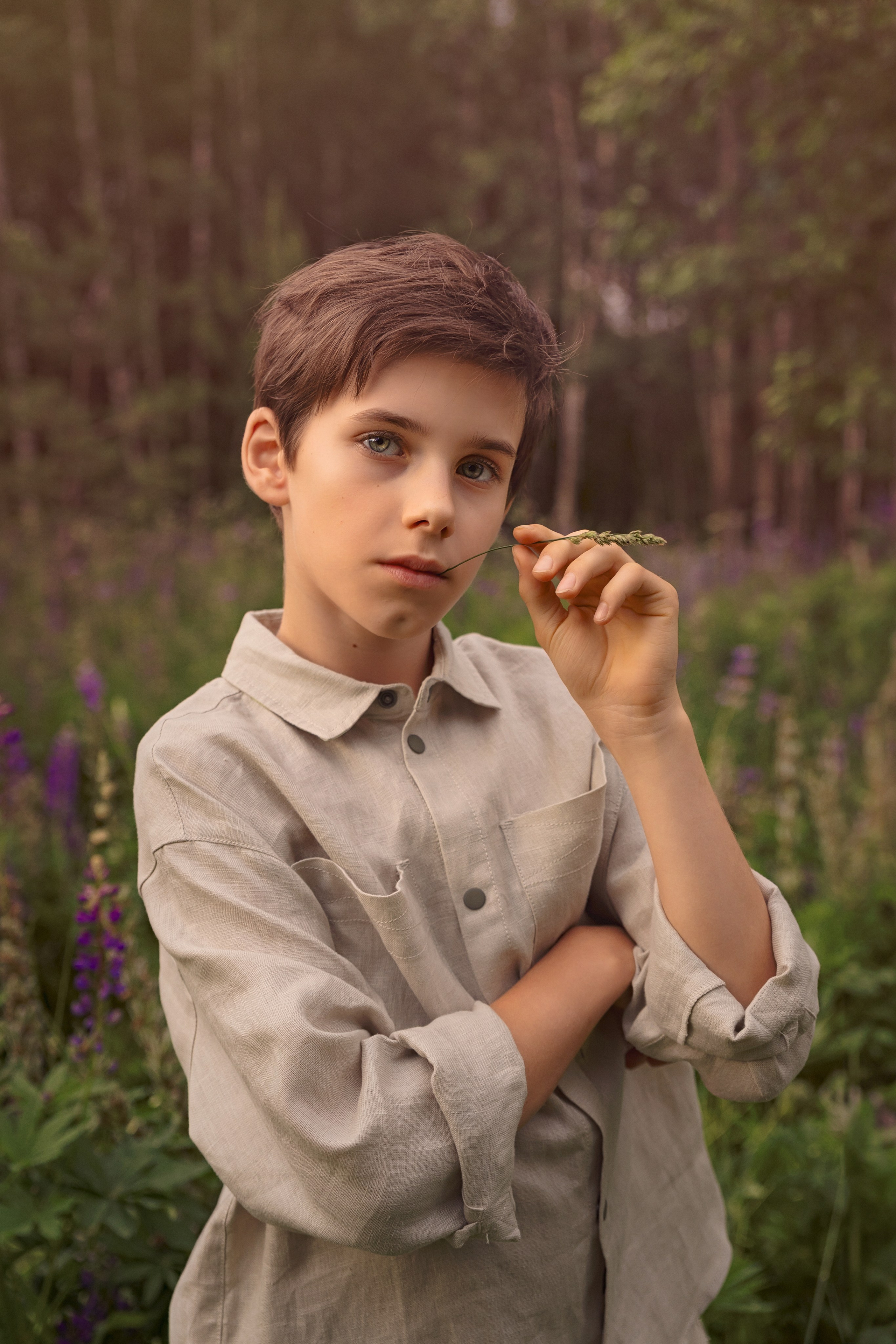 Милая детская фотосессия в люпиновом поле. Трубинова Екатерина | Семейный фотограф | Москва