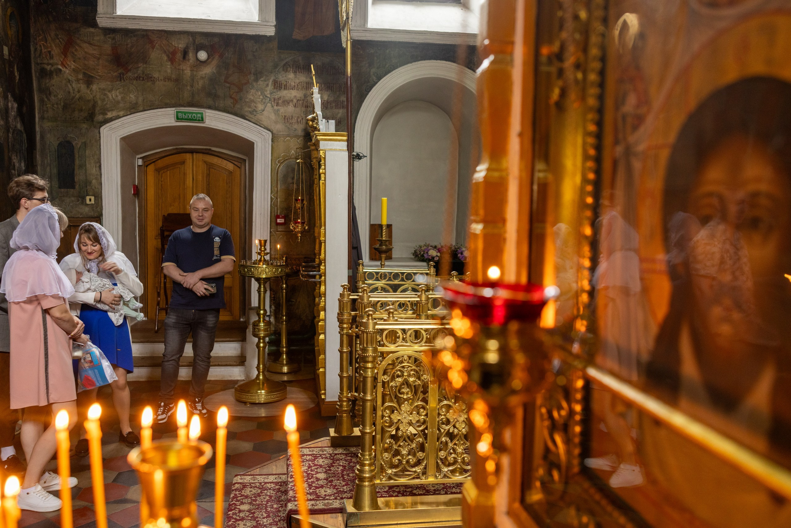 Образец репортажа крещения оригиналы, без искажений, без вспышки, светосильная оптика!. Фотограф в Туле Крупский АнДРей. Фотостудия «КАДР71» в Туле