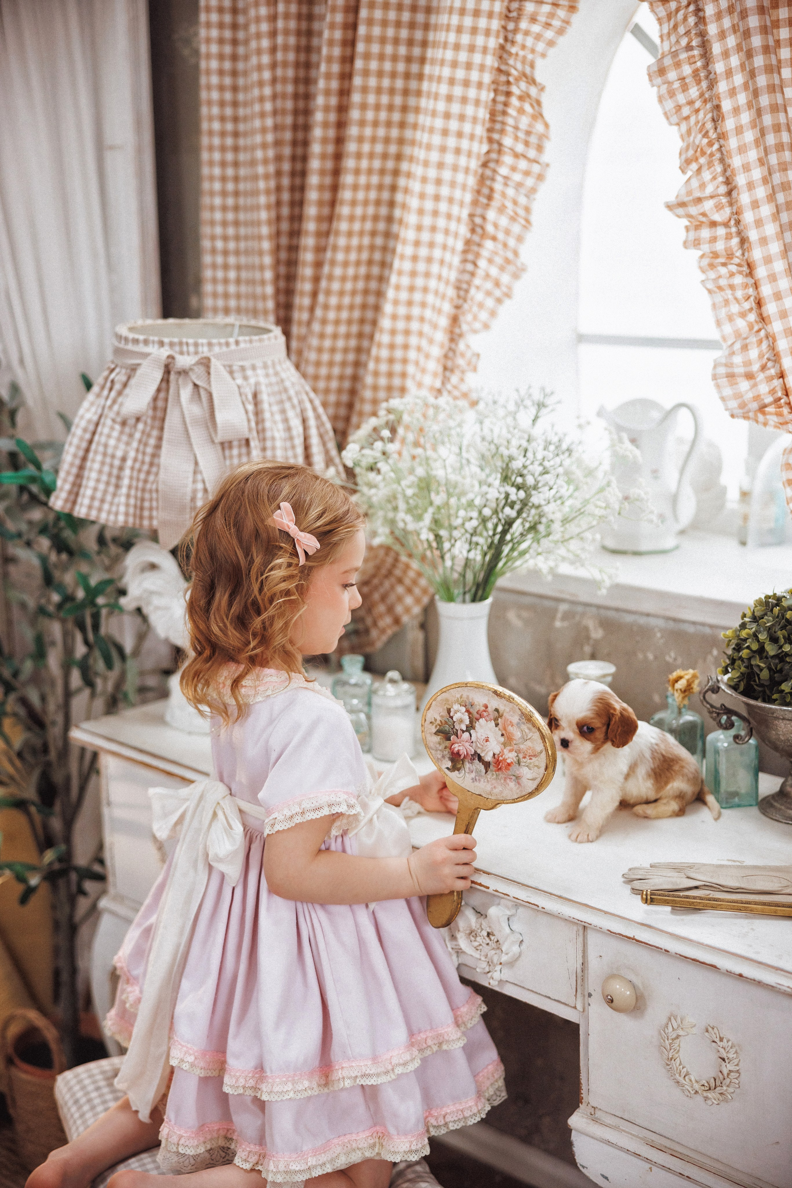 Фотосессия с щенками Кавалер кинг чарльз спаниель, фотостудия Ольги Сурухановой, город Краснодар. Семейный и детский фотограф в Краснодаре Анна Трашкова