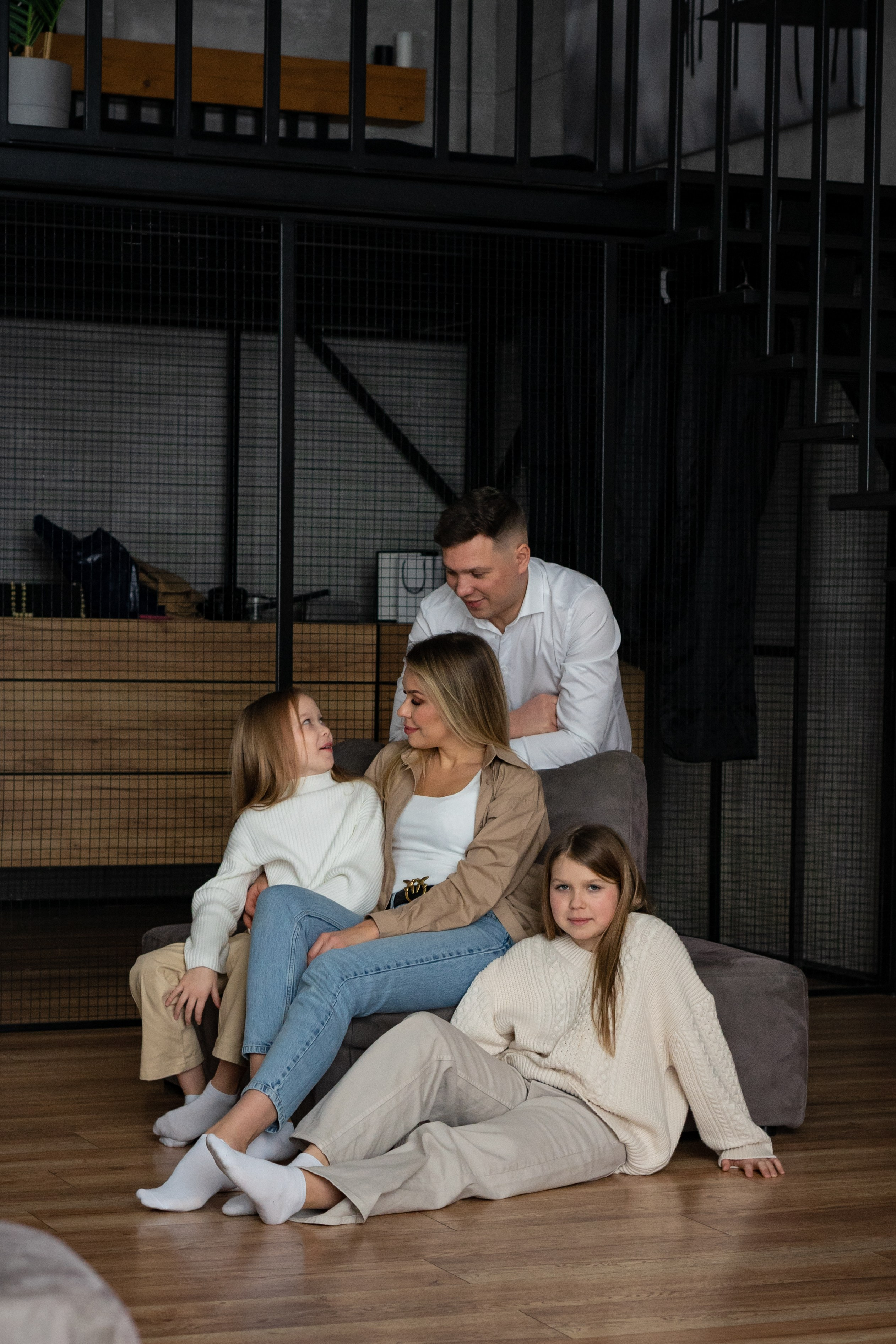 Семья К. Новогодняя история в студии. Фотограф Ольга Игорева