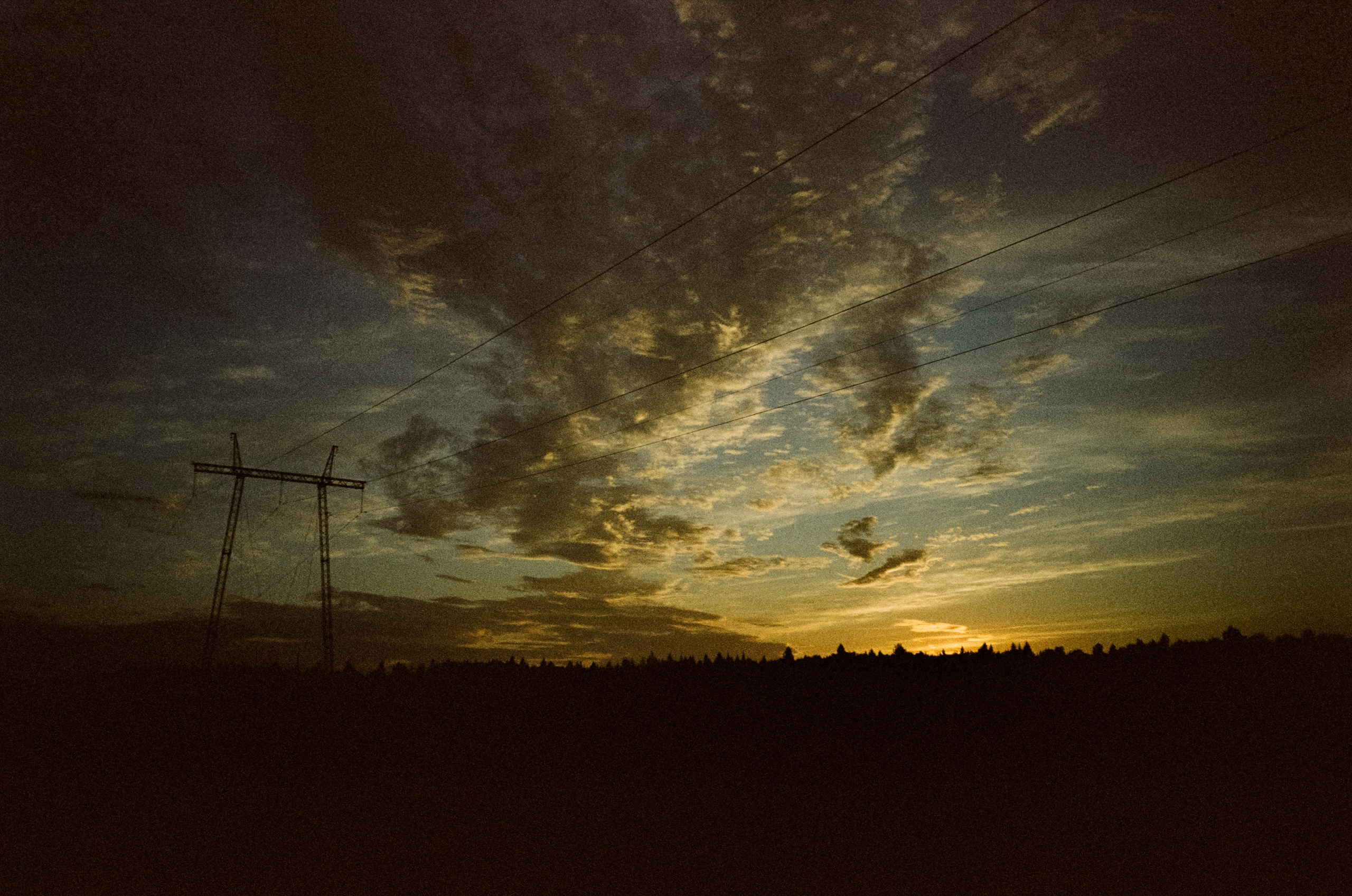 Ricoh MF-1 / Fujifilm X-tra 400 (просрочка) / Закат в Котово