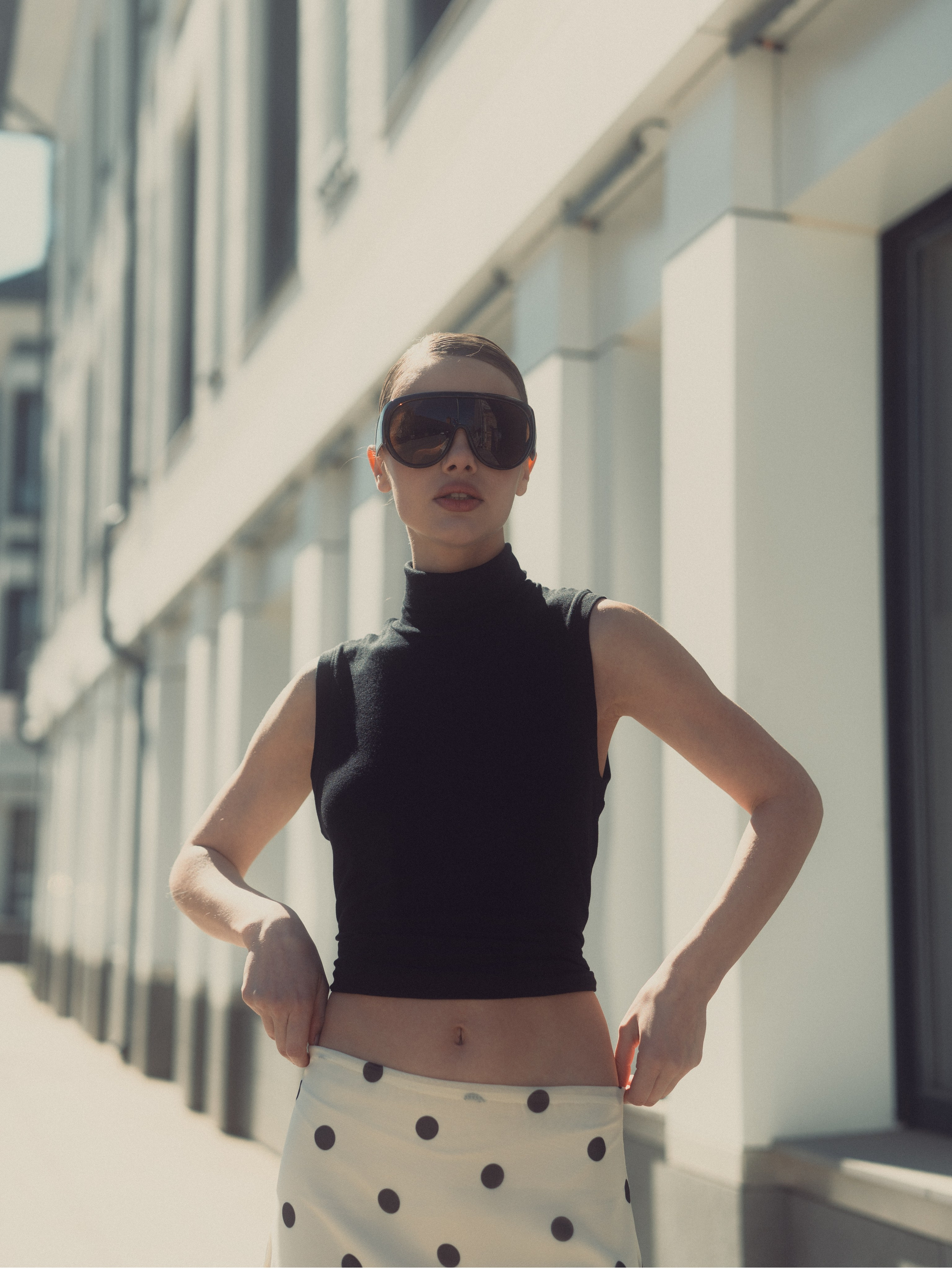 фотография девушки на улице в Казани, естественный свет, портрет