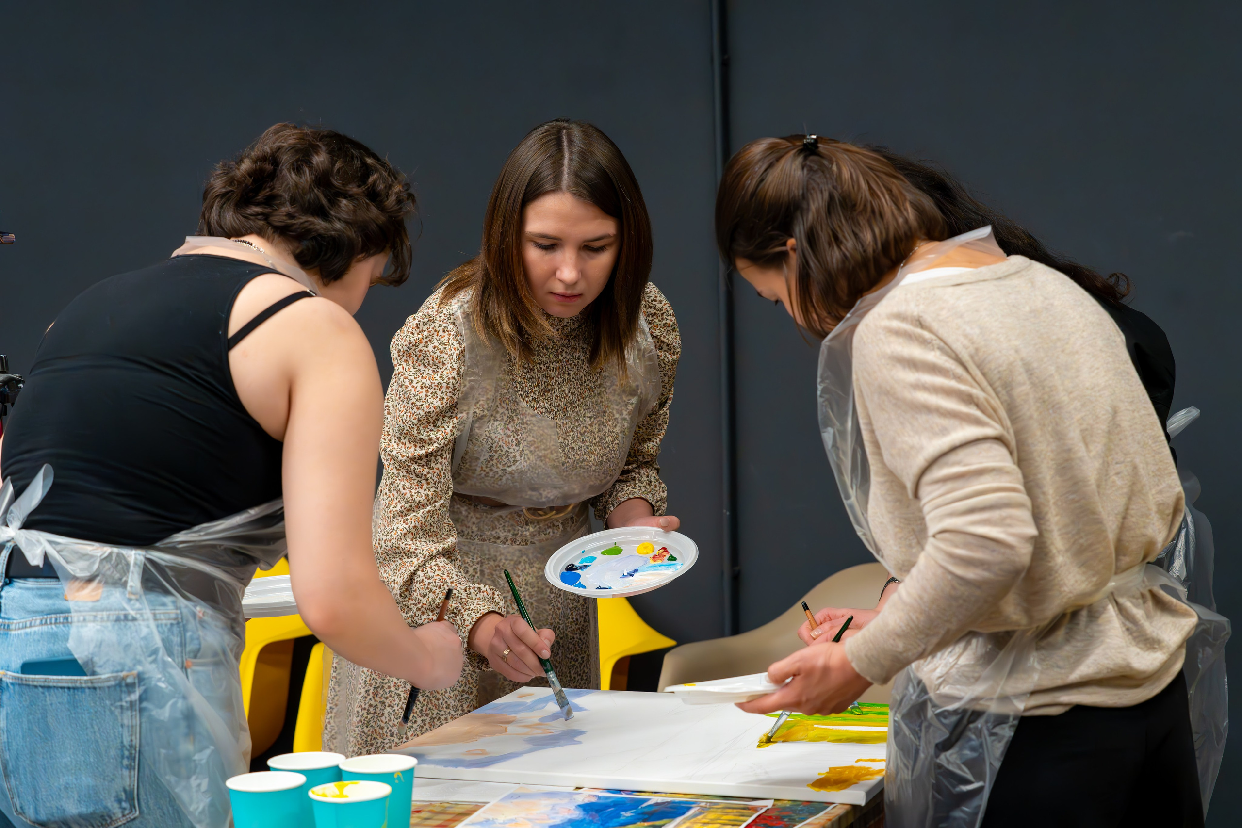 MICE мероприятие — мастер класс по акварели. Репортажный фотограф в Красной Поляне и Сочи Павлюченко Екатерина