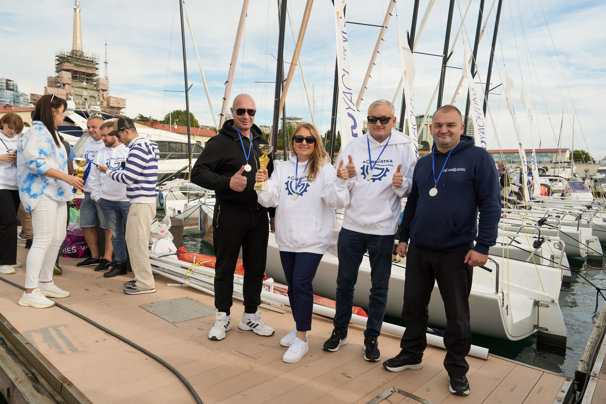 Яхтенная регата для компании Агрегатка. Репортажный фотограф в Красной Поляне и Сочи Павлюченко Екатерина