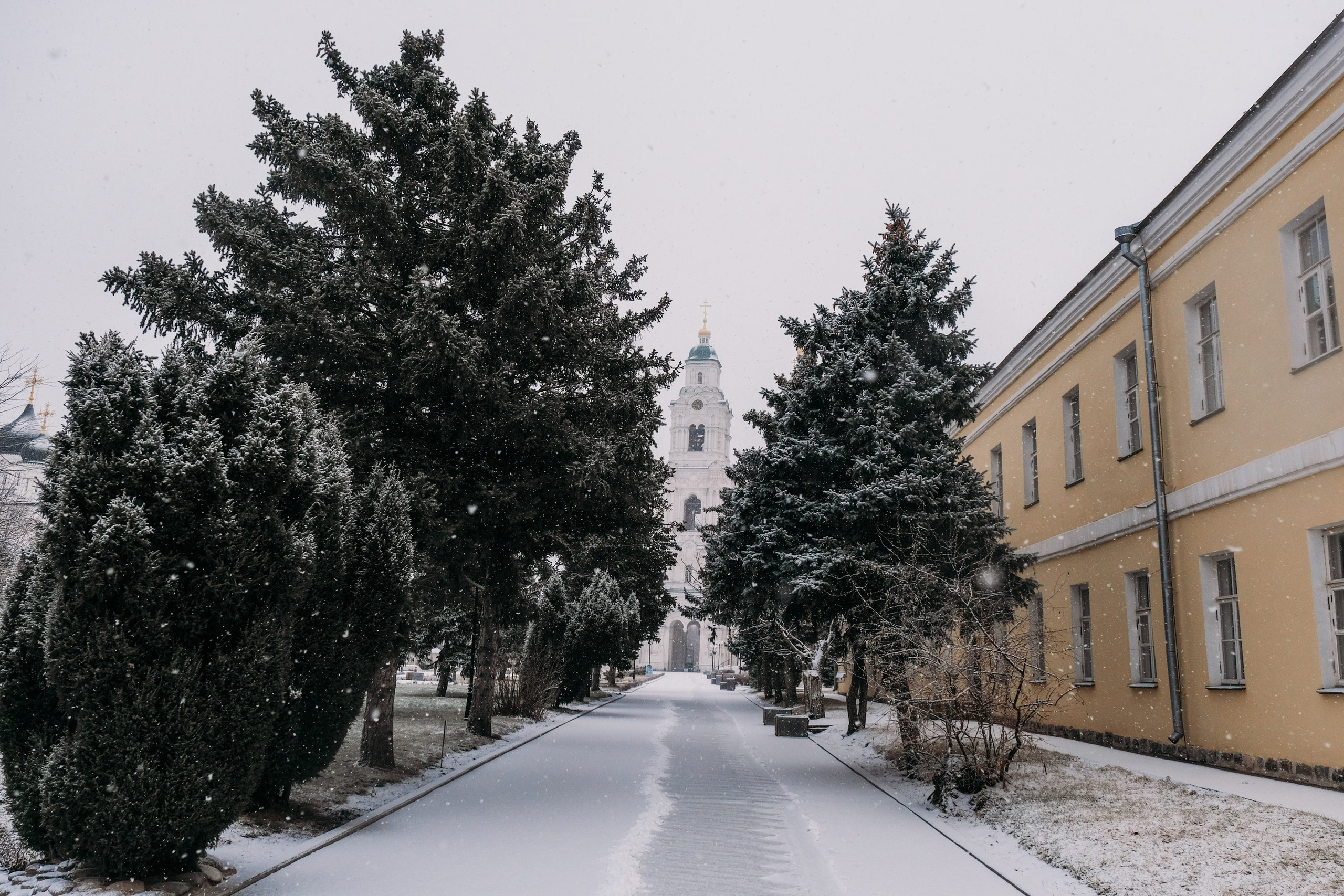 Снегопад. Фотограф Анатолий Деникин
