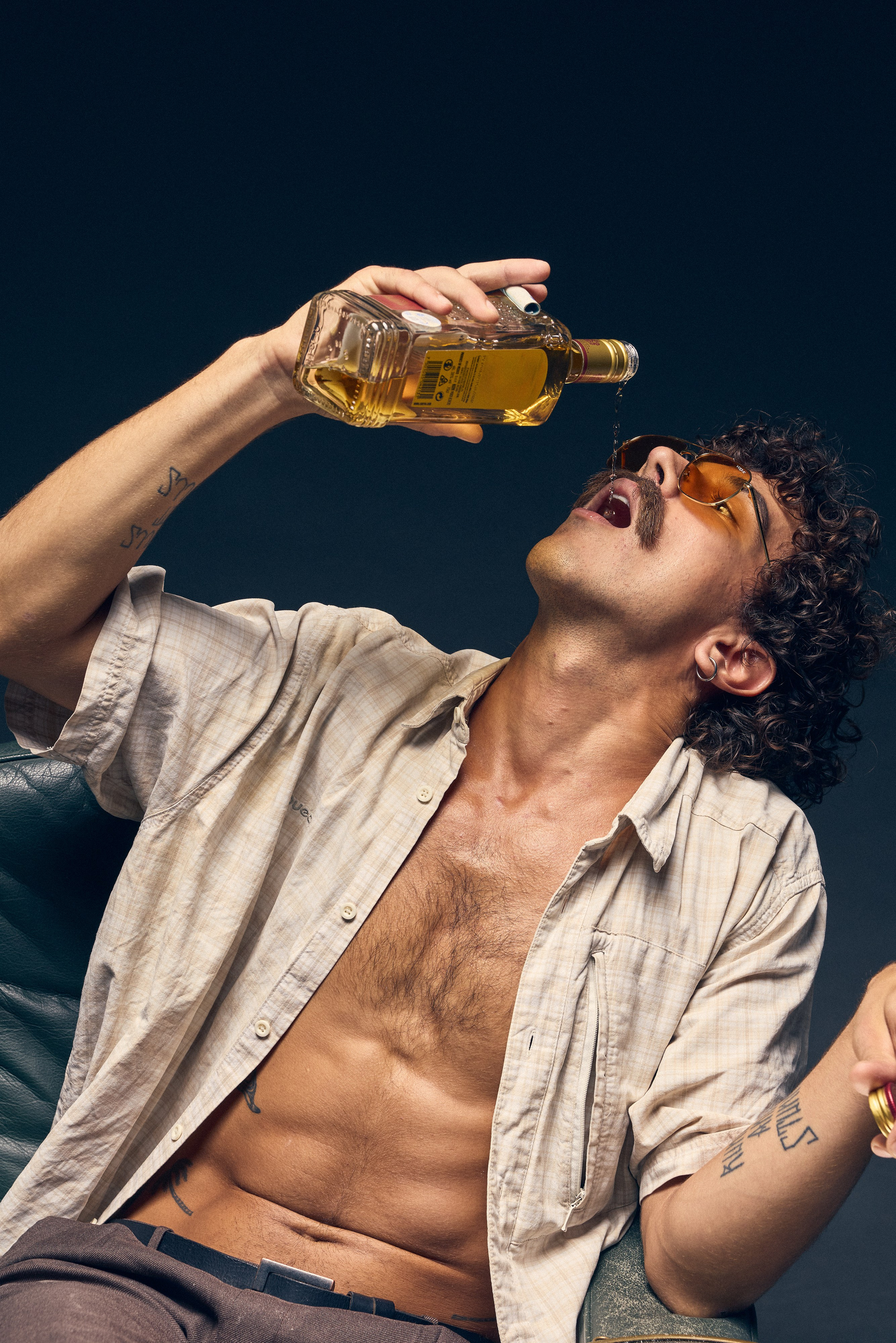 Vintage fashion inspired portrait with strong atmosphere