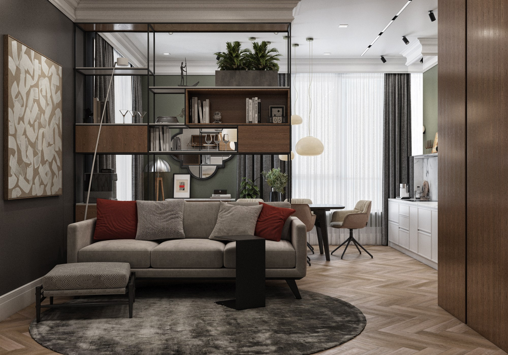 Квартира ЖК Садовый квартал. Дизайн-проекты жилых и общественных пространств во Владивостоке