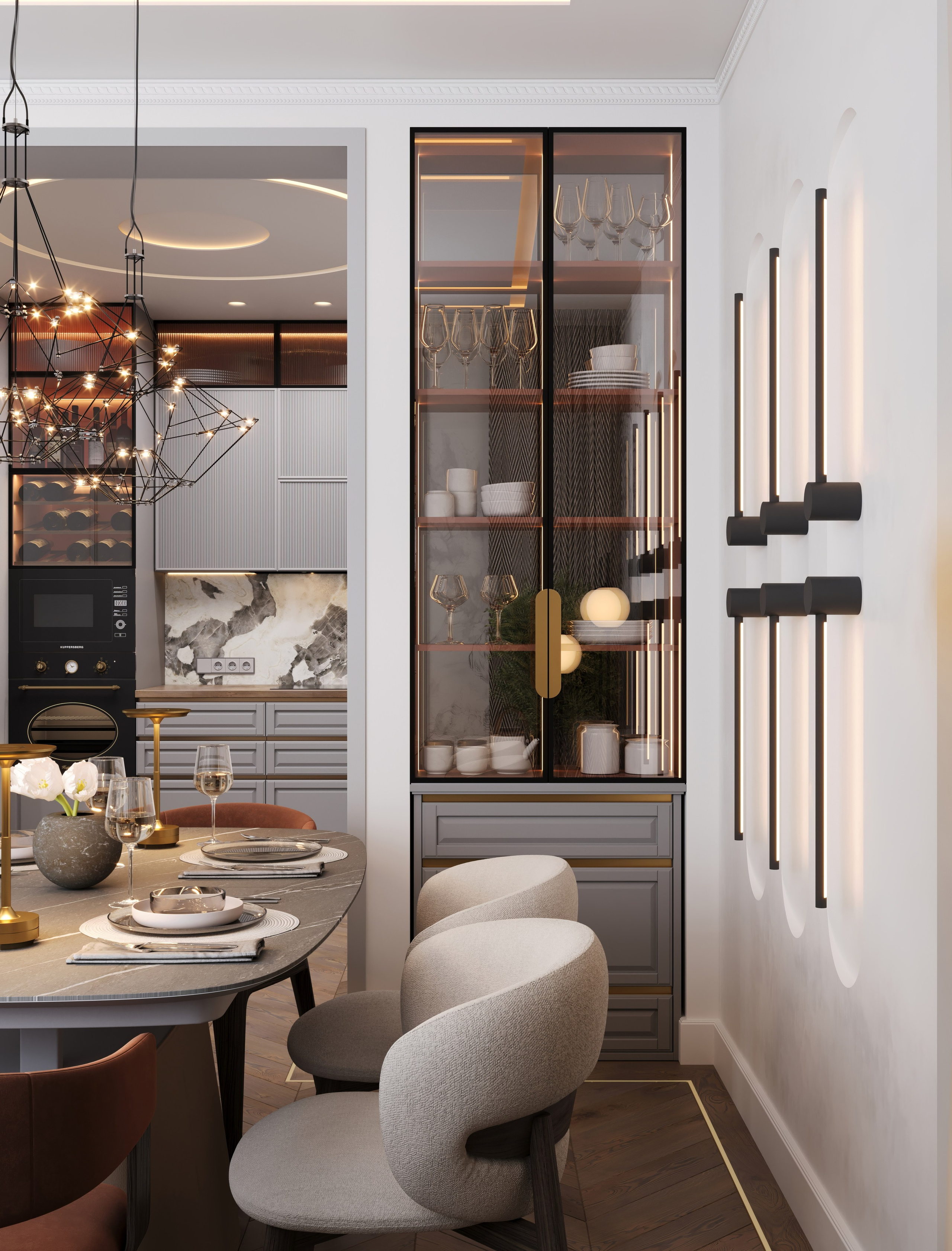 3D Визуализация квартиры пгт Заречье 62.7 m². Заказать 3Д визуализацию интерьеров — Дарья Веденёва