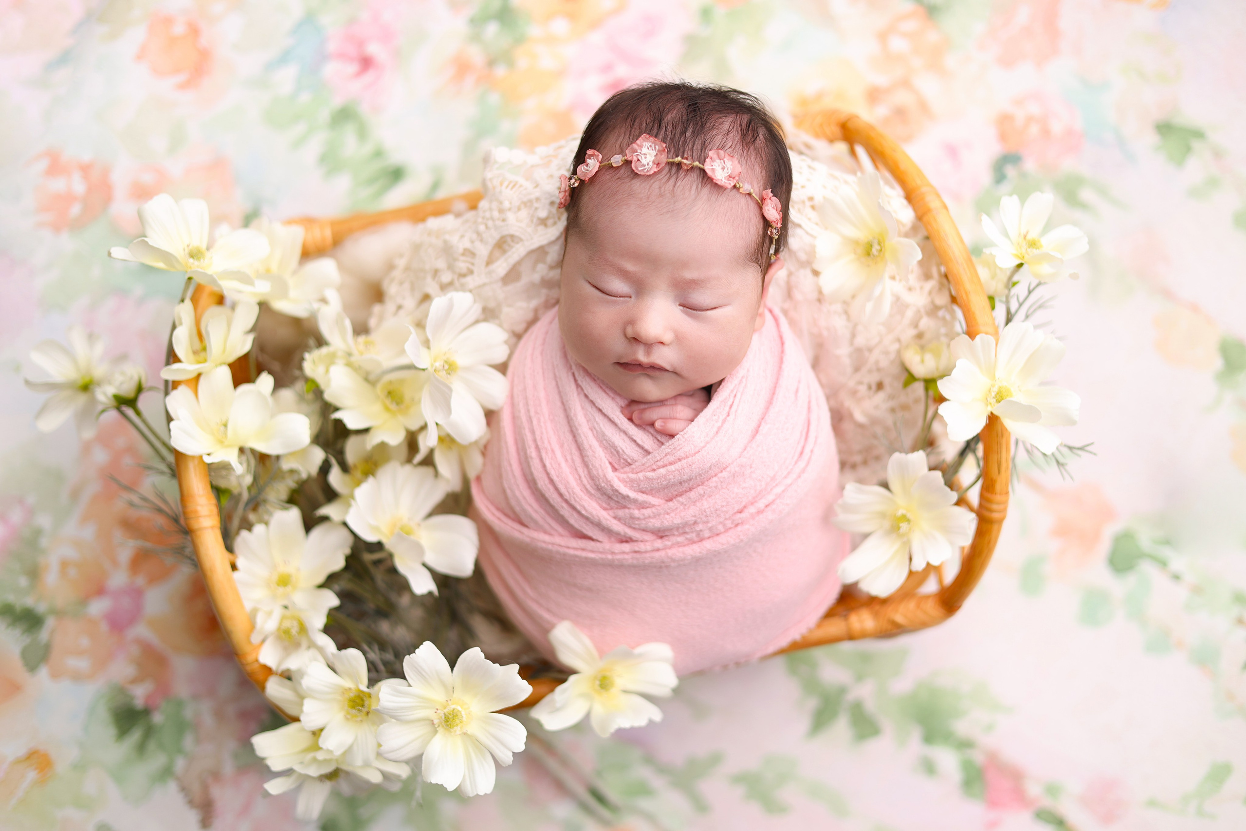 Ньюборн съемка Элины, творческий пакет. Фотограф новорожденных Москва. Ньюборн фотограф Москва