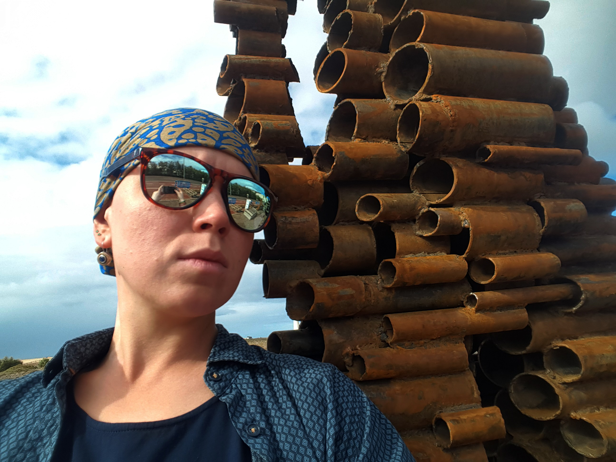 Исчезающий/ Испания/Канарские о-ва/Фуэртевентура/2018. Художник — скульптор Антонина Фатхуллина