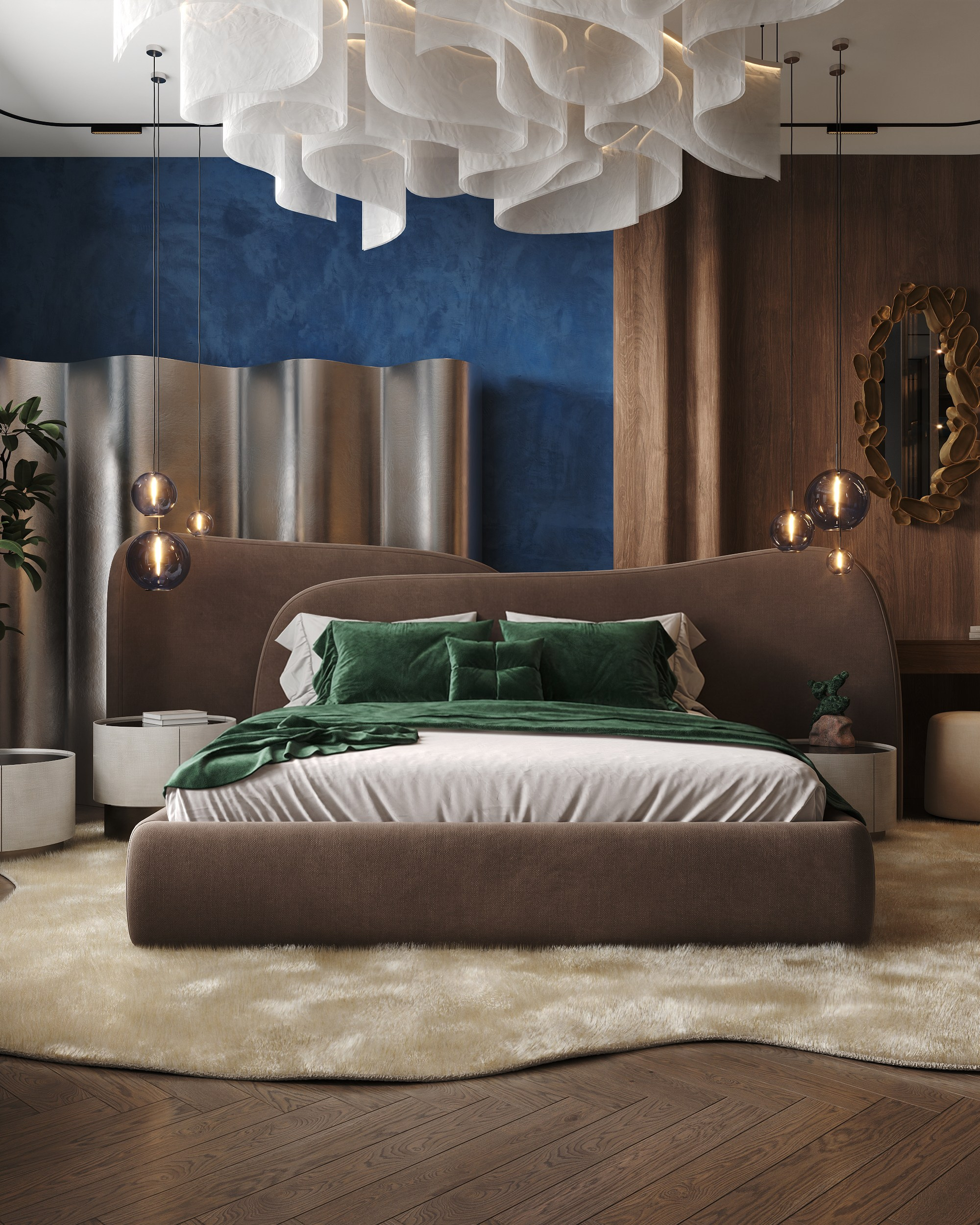 Deep Azure & Emerald Harmony. 3D Визуализация