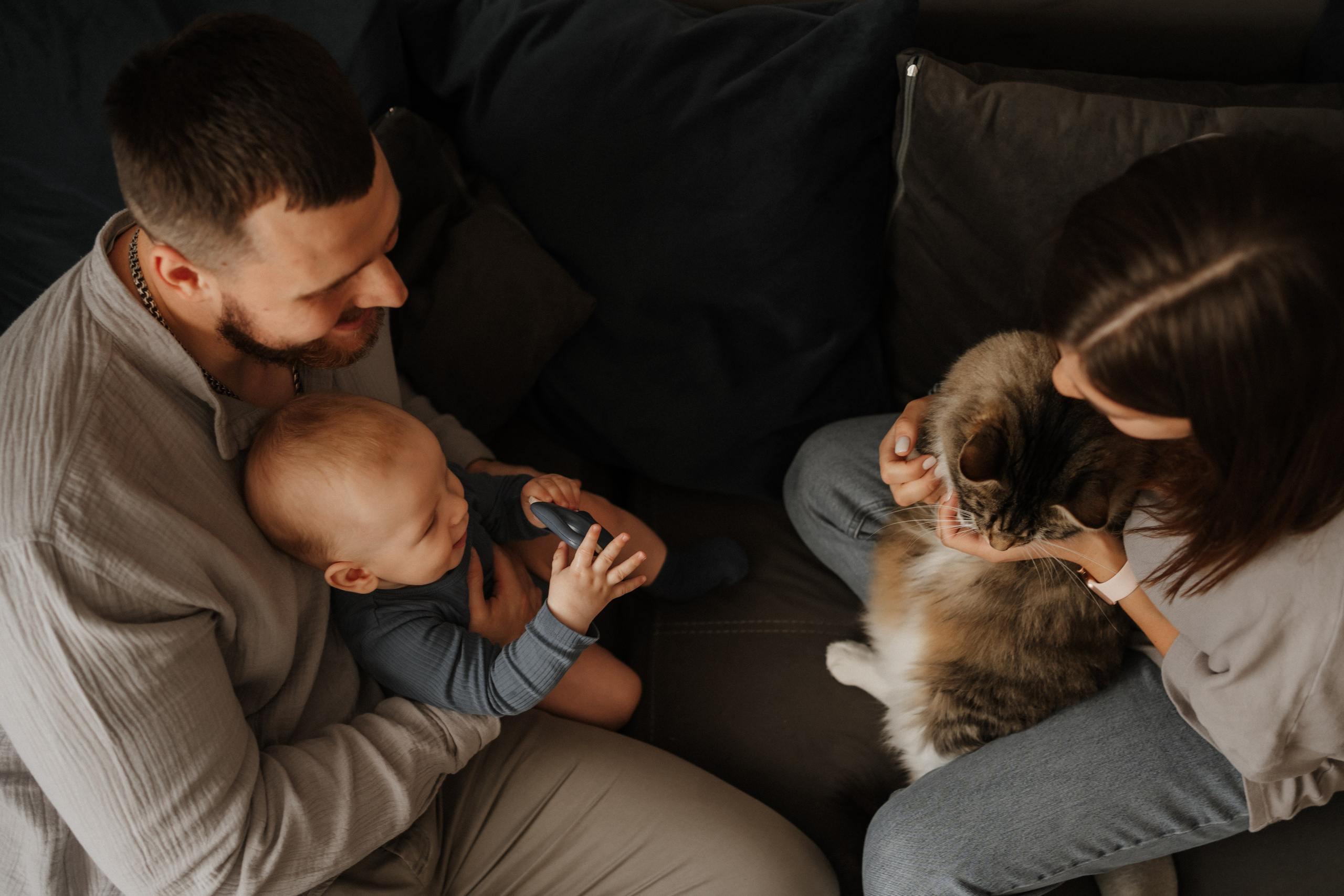 Семейная домашняя фотосъемка в Архангельске. Портретный и свадебный фотограф в Архангельске Елизавета Стрекаловская