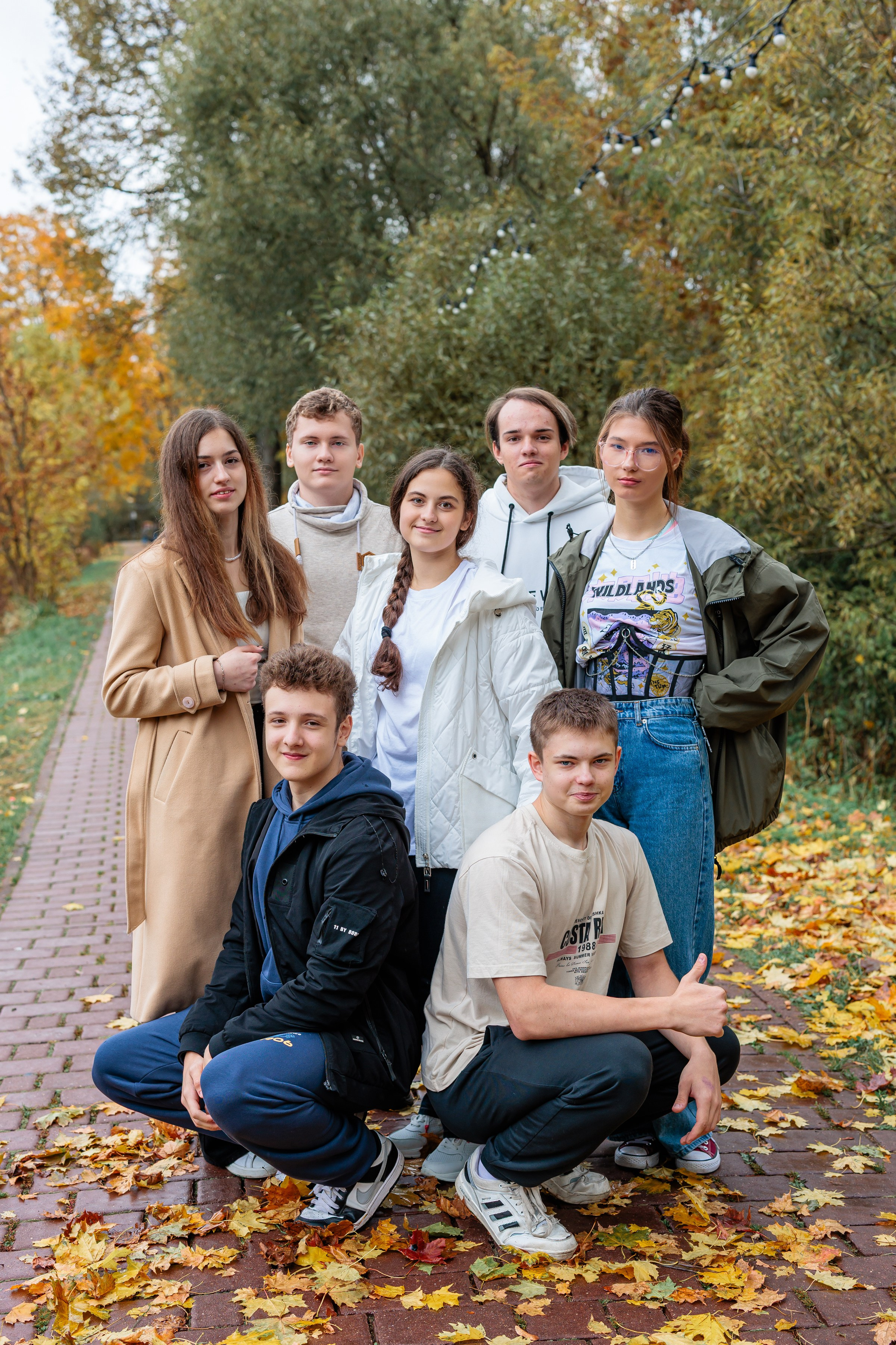 9/11 класс — осенняя прогулка. Выпускные альбомы Чехов, выпускные альбомы