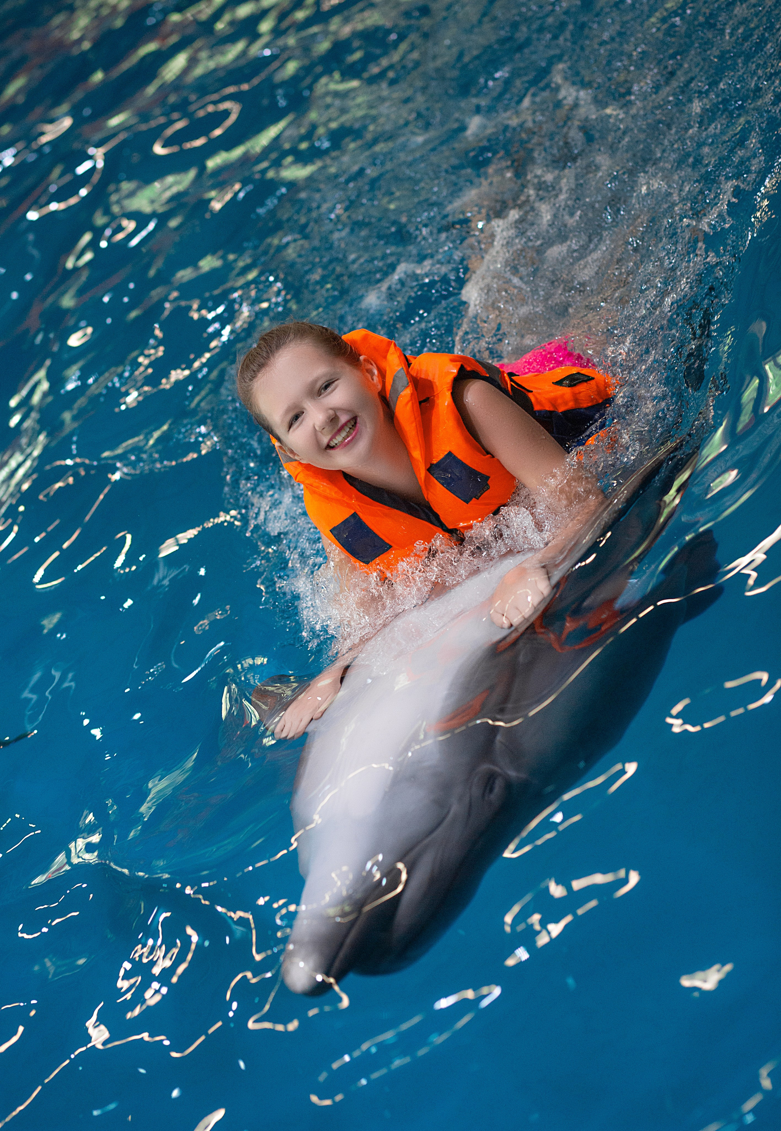 Катя и дельфины. Фотосессия с лошадьми в Нижнем Новгороде