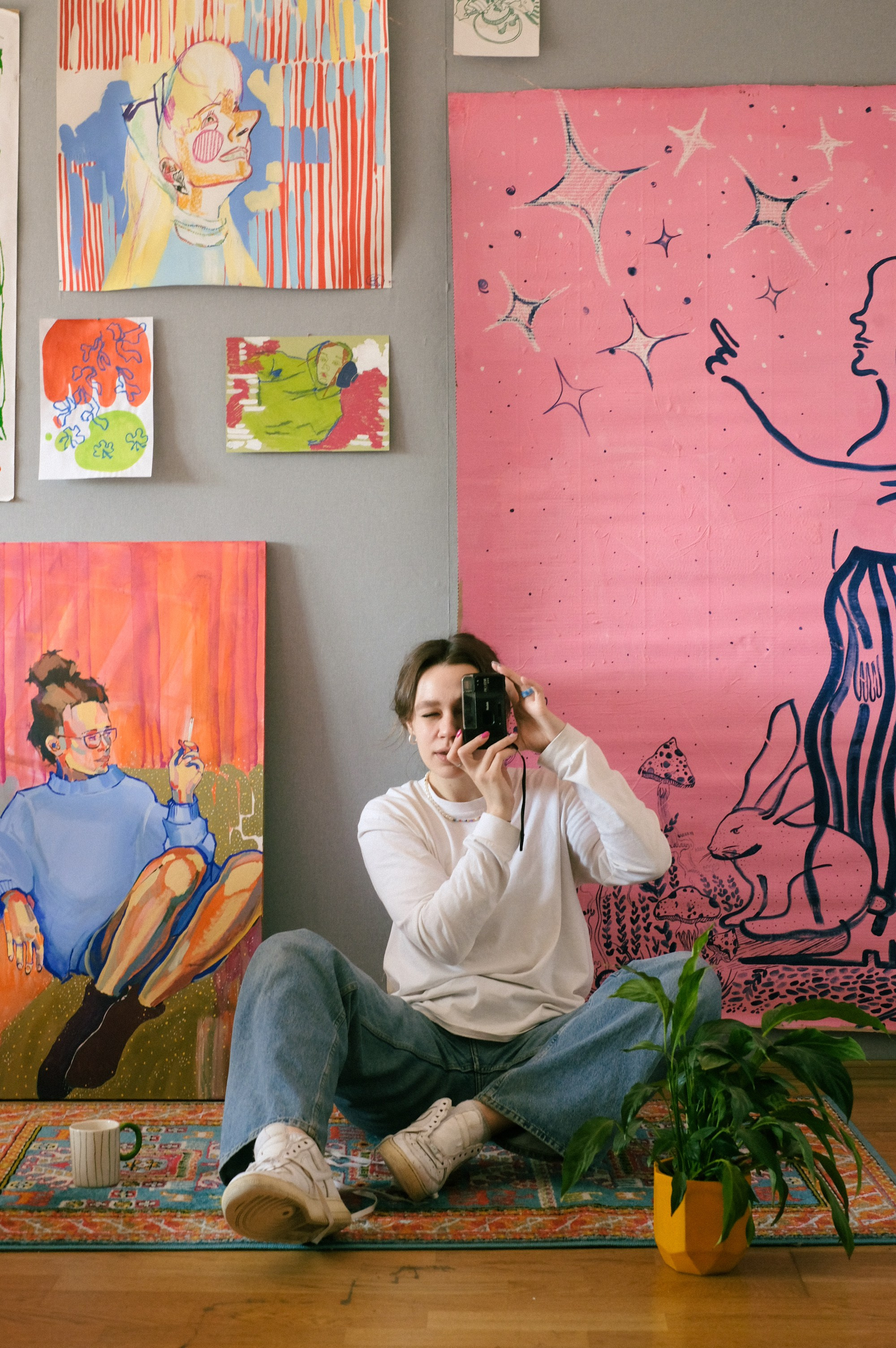 Съемка в квартире художницы. Фотограф Полина Гольдис