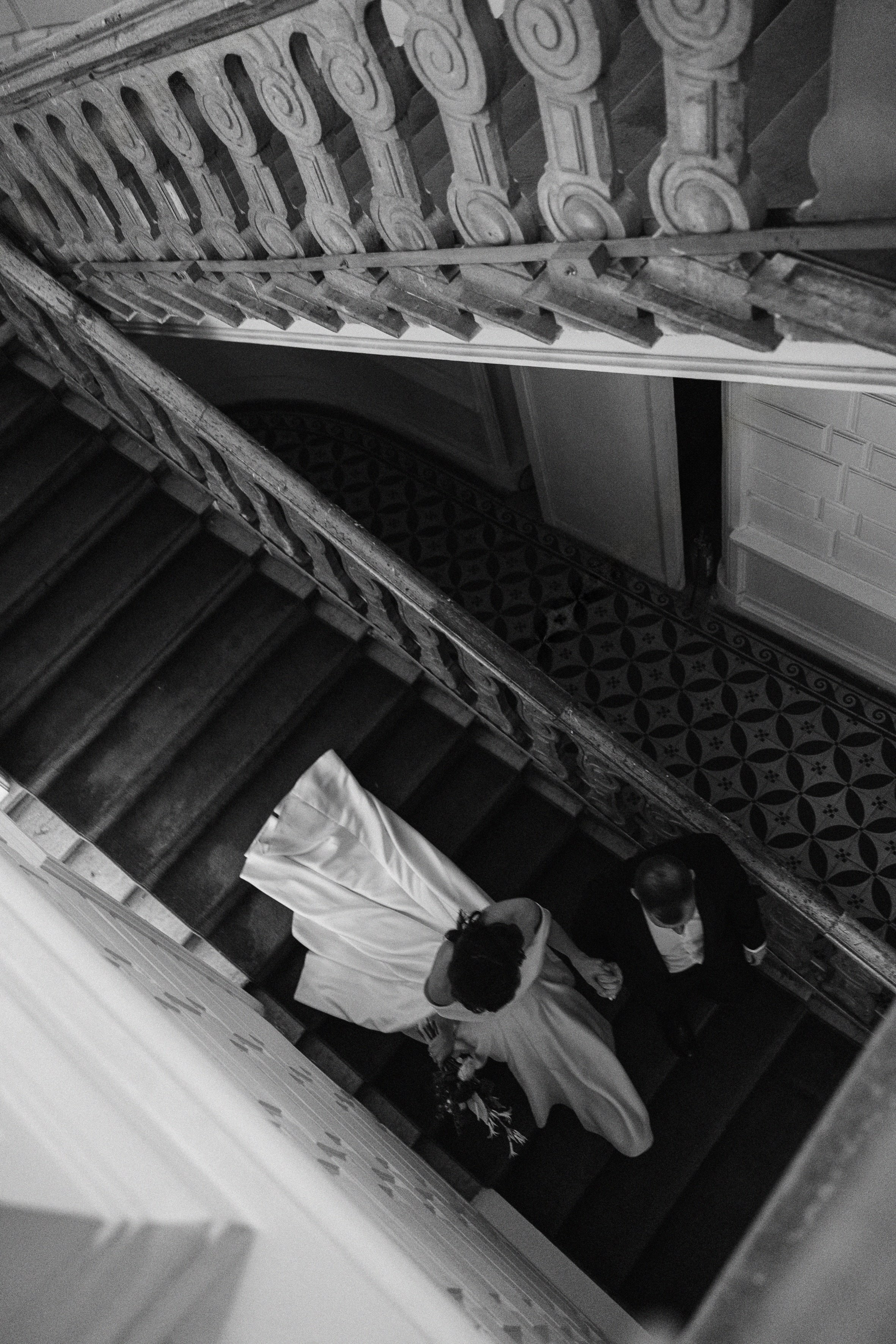 выездная регистрация, площадки для регистрации Москва особняк Спиридонова фото на лестнице 