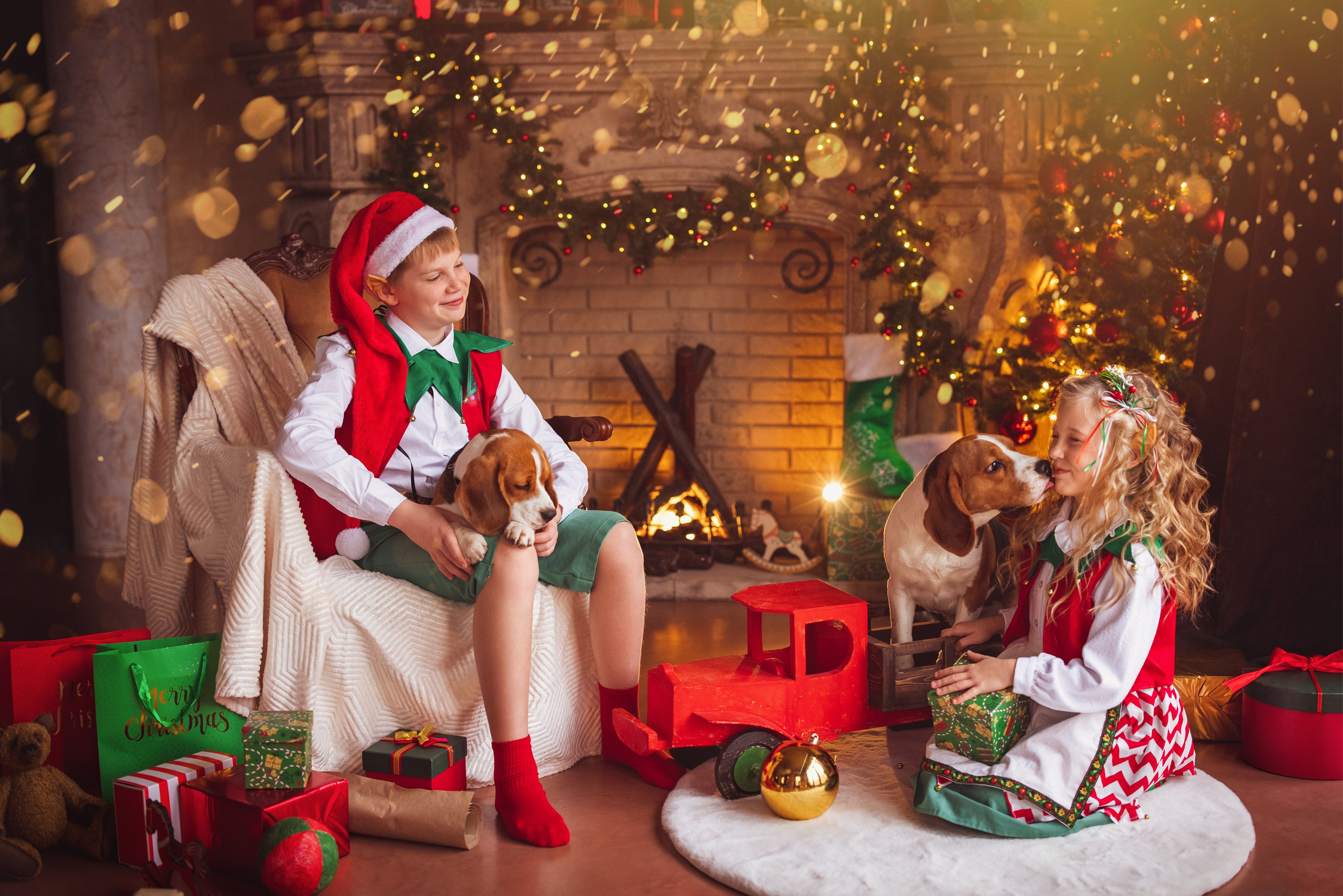 Новогодние ЭЛЬФЫ. Семейный и детский фотограф в Краснодаре Анна Трашкова