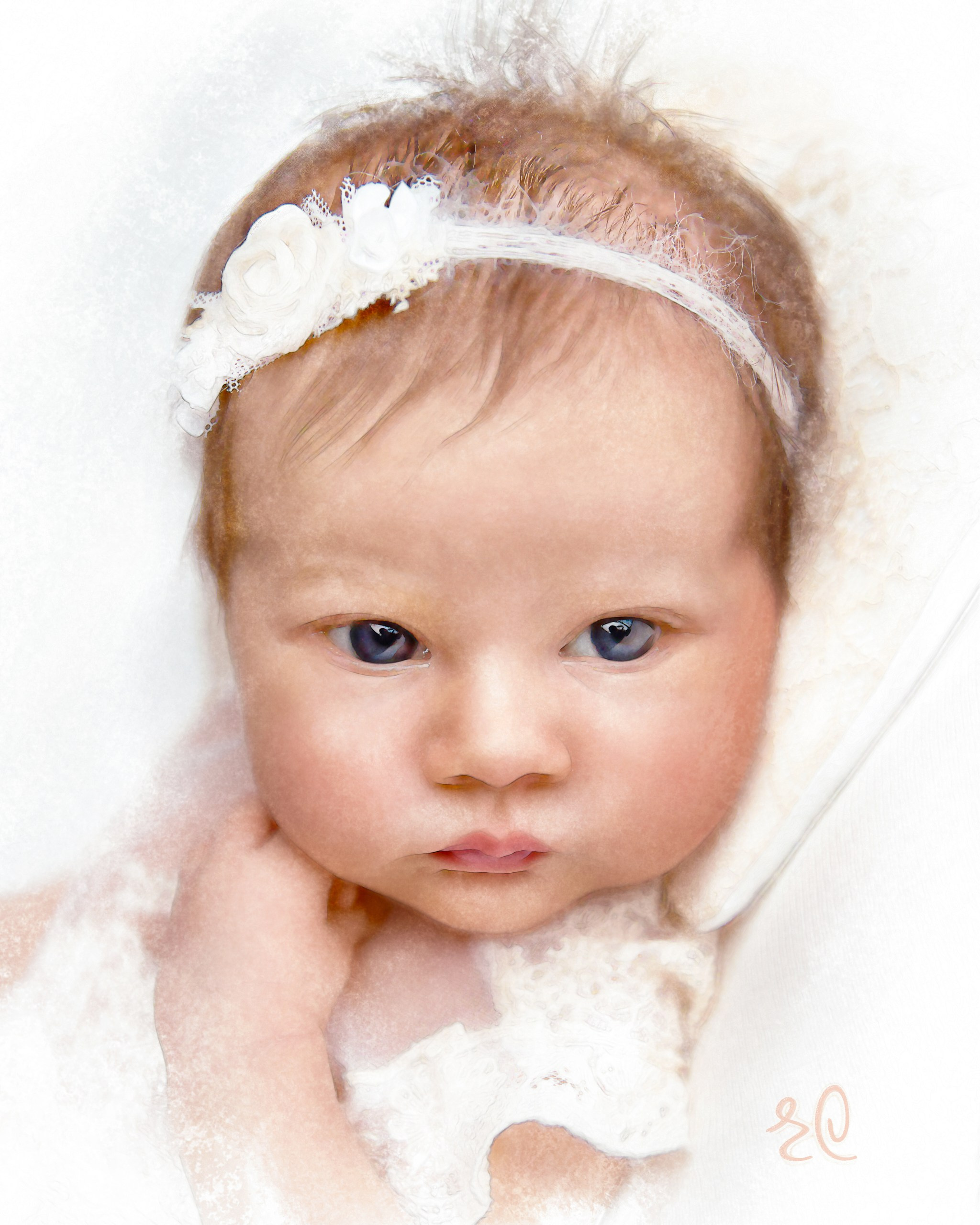 Акварели. Профессиональный фотограф новорождённых в Москве Елена Сатюкова