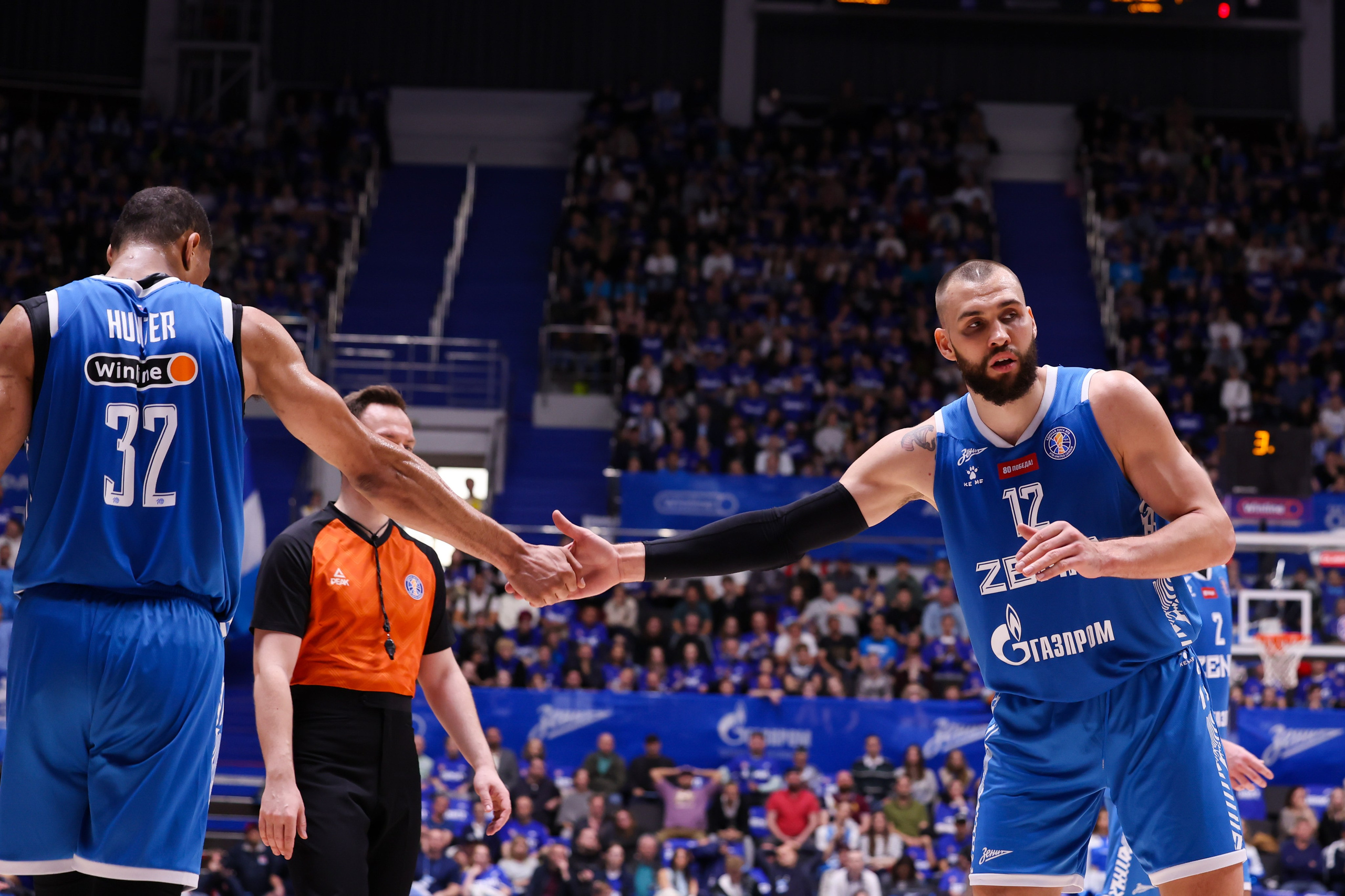 БК «Зенит» — БК «ЦСКА» финал ЕЛ ВТБ 1 игра 27.05.2025. Спортивный и репортажный фотограф Антон Тереханов